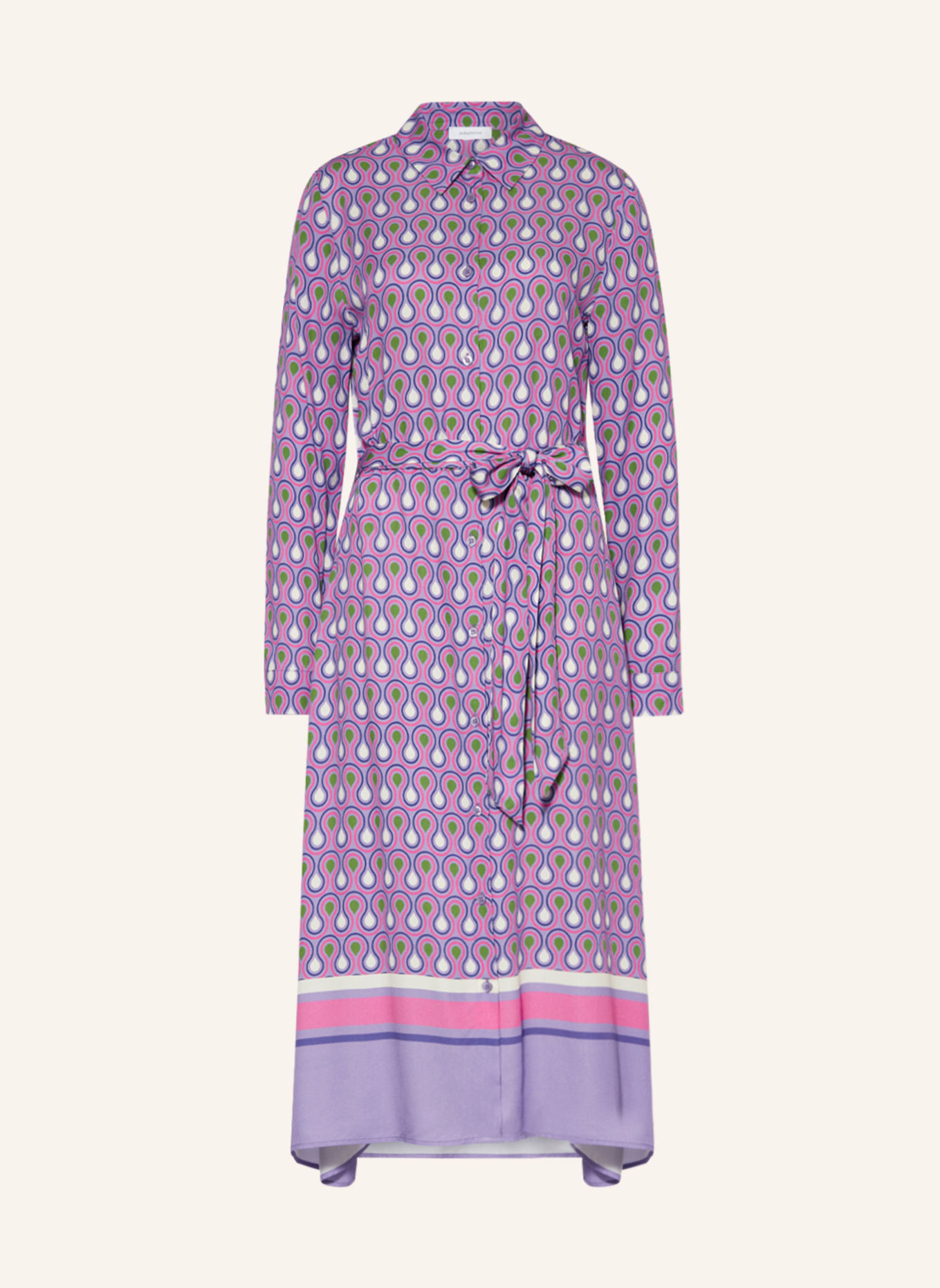 darling harbour Shirt dress, Color: LILA/WEISS (Image 1)