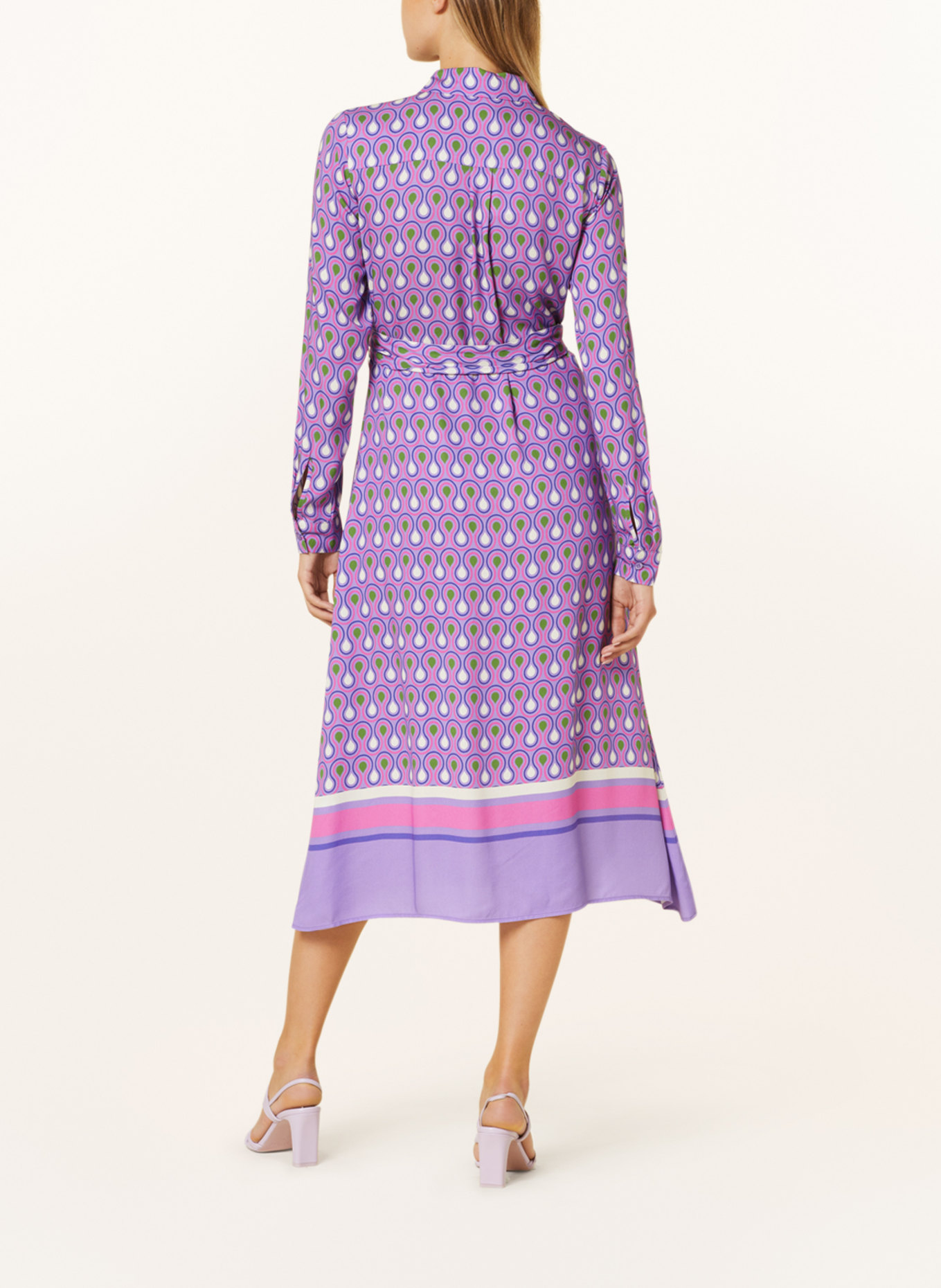 darling harbour Shirt dress, Color: LILA/WEISS (Image 3)