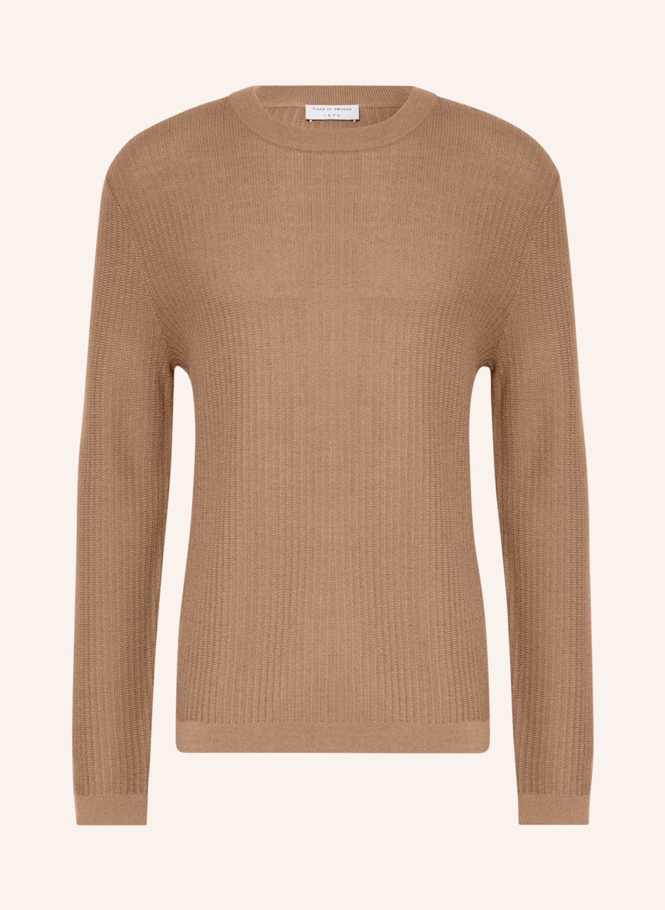 TIGER OF SWEDEN Sweater ELSSLER, Color: OLIVE/ GRAY (Image 1)