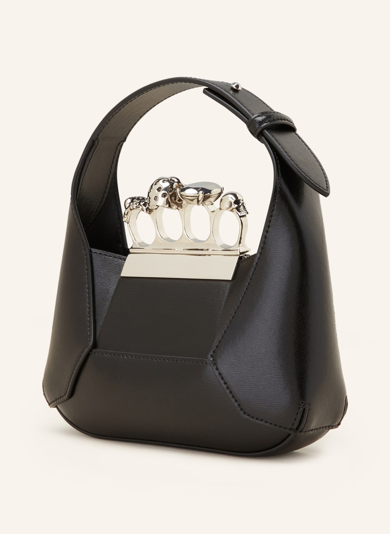 The Jewelled Hobo Mini Bag in Black