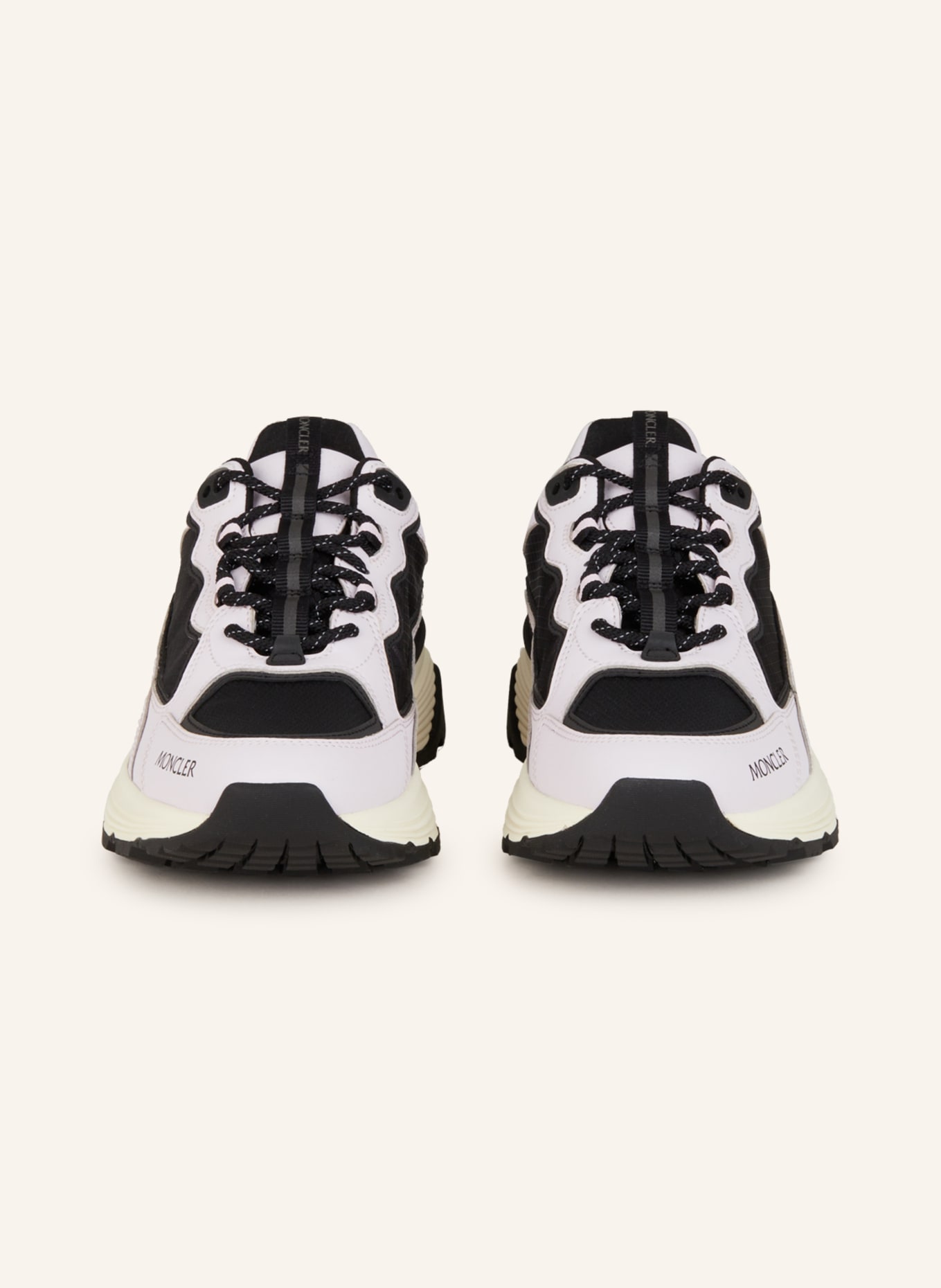 MONCLER Sneakers LITE RUNNER, Color: WHITE/ BLACK (Image 3)