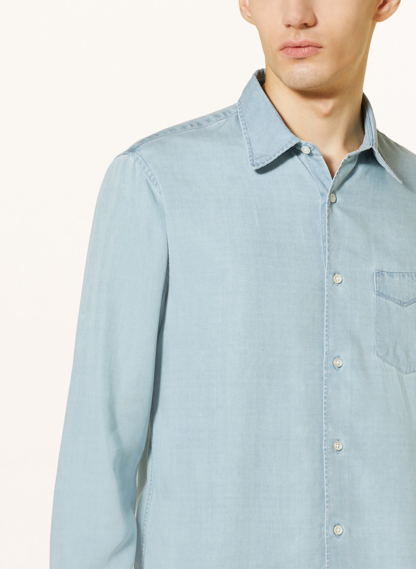 Officine Générale Shirt regular fit, Color: LIGHT BLUE (Image 4)