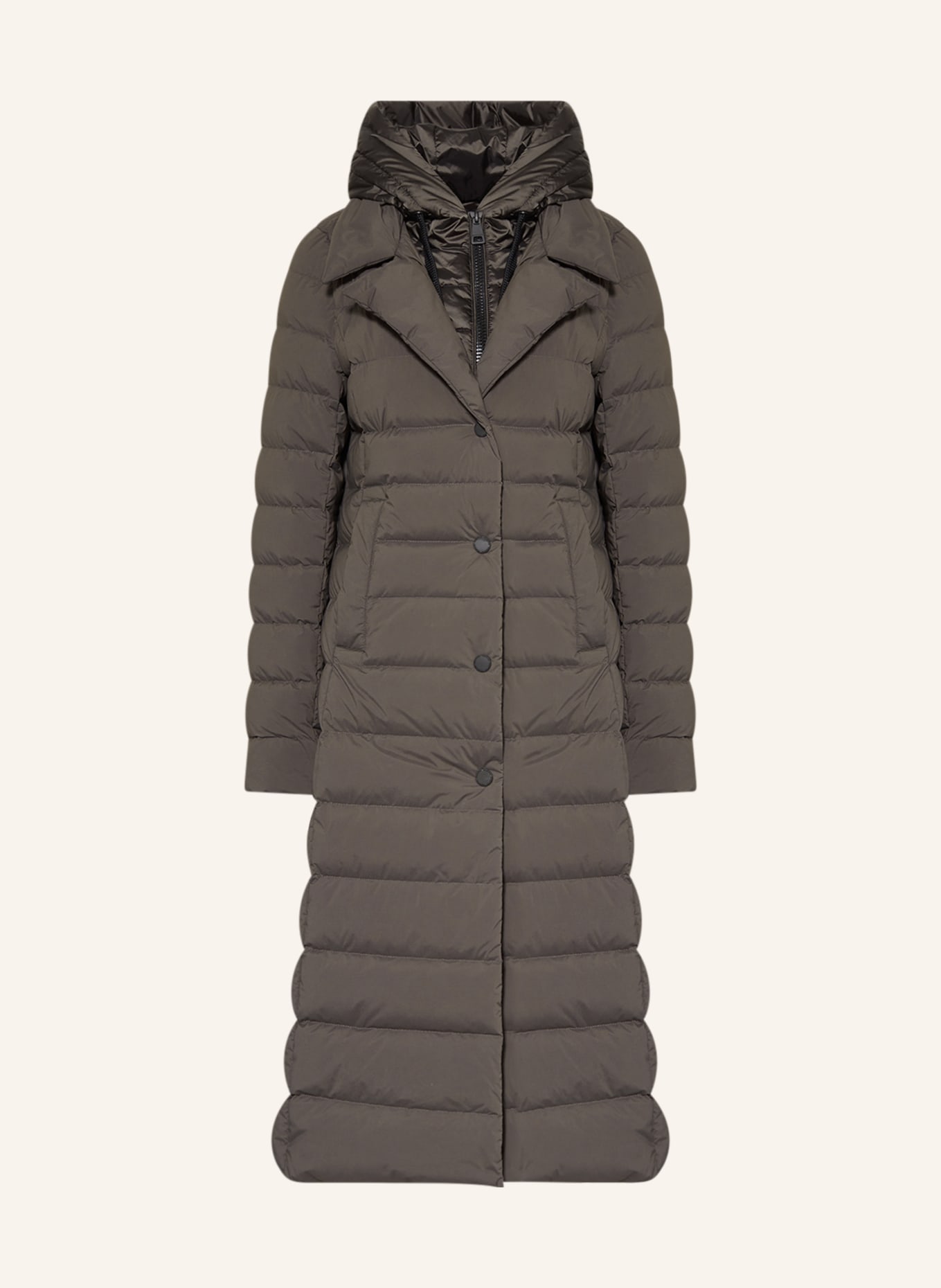 CREENSTONE Quilted coat, Color: TAUPE (Image 1)