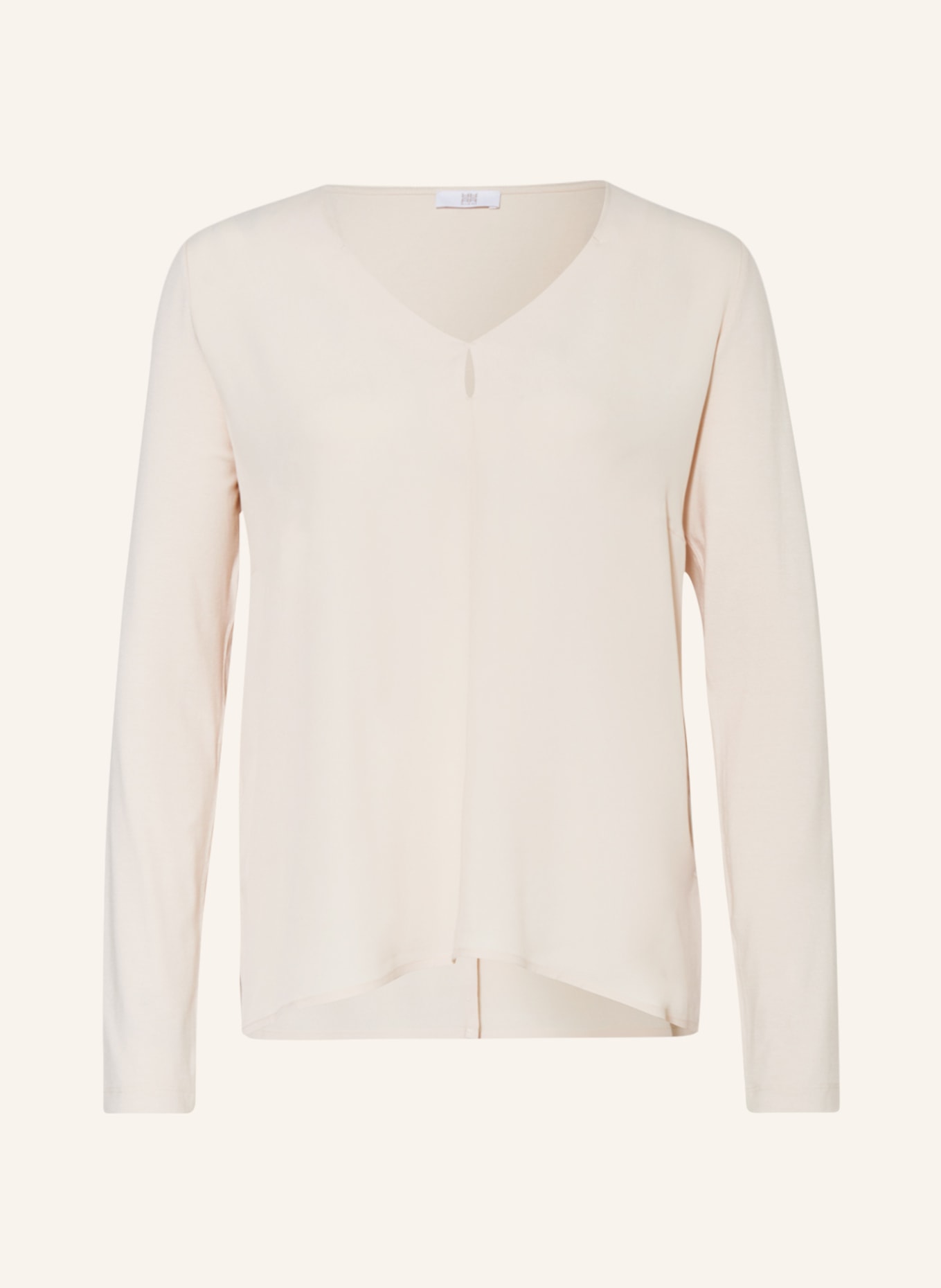 RIANI Blusenshirt im Materialmix: CREME