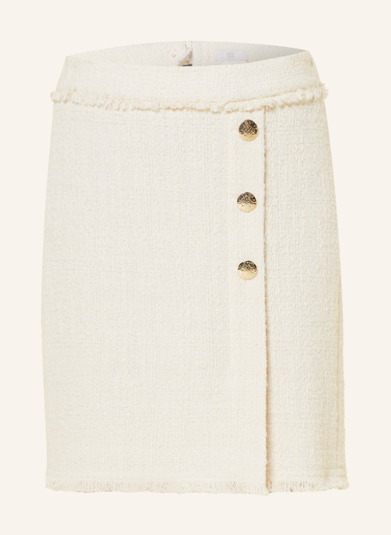 RIANI Spódnica z tweedu, Kolor: ECRU (Obrazek 1)