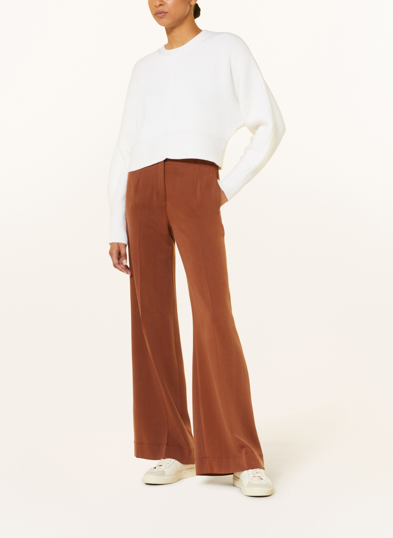 RIANI Wide leg trousers, Color: BROWN (Image 2)