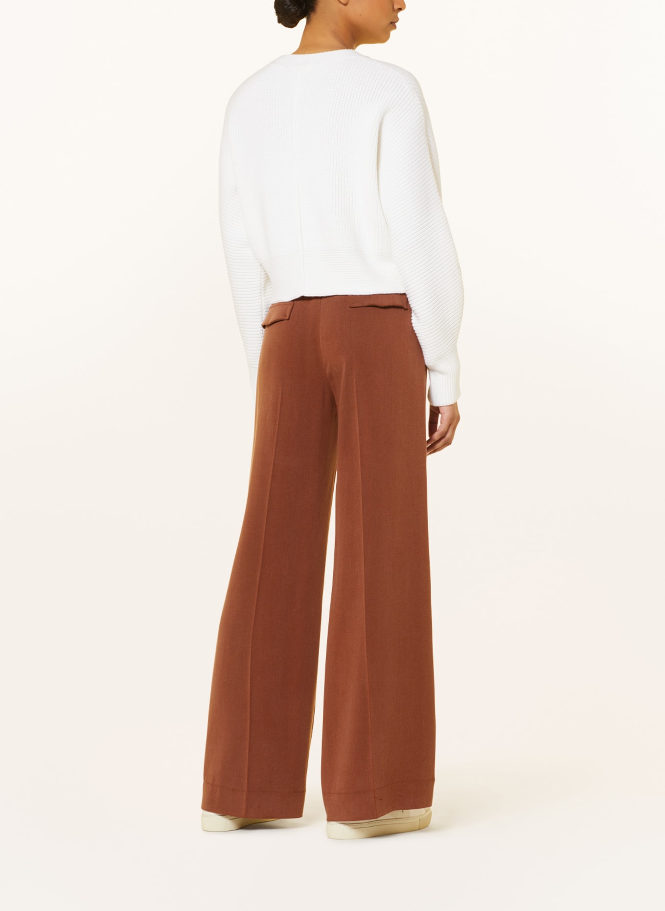 RIANI Wide leg trousers, Color: BROWN (Image 3)