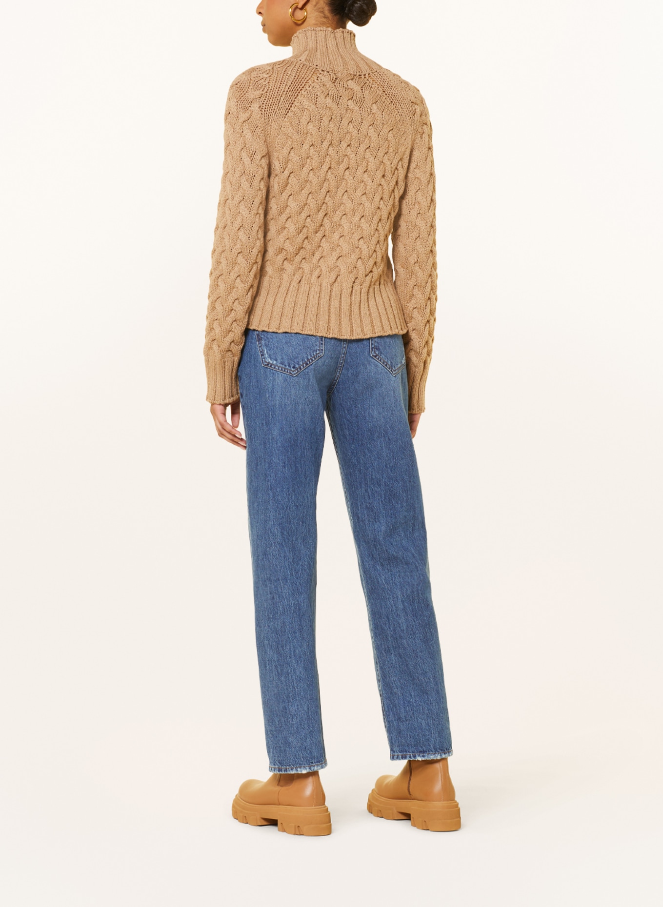 RIANI Sweater made of merino wool, Color: CAMEL (Image 3)
