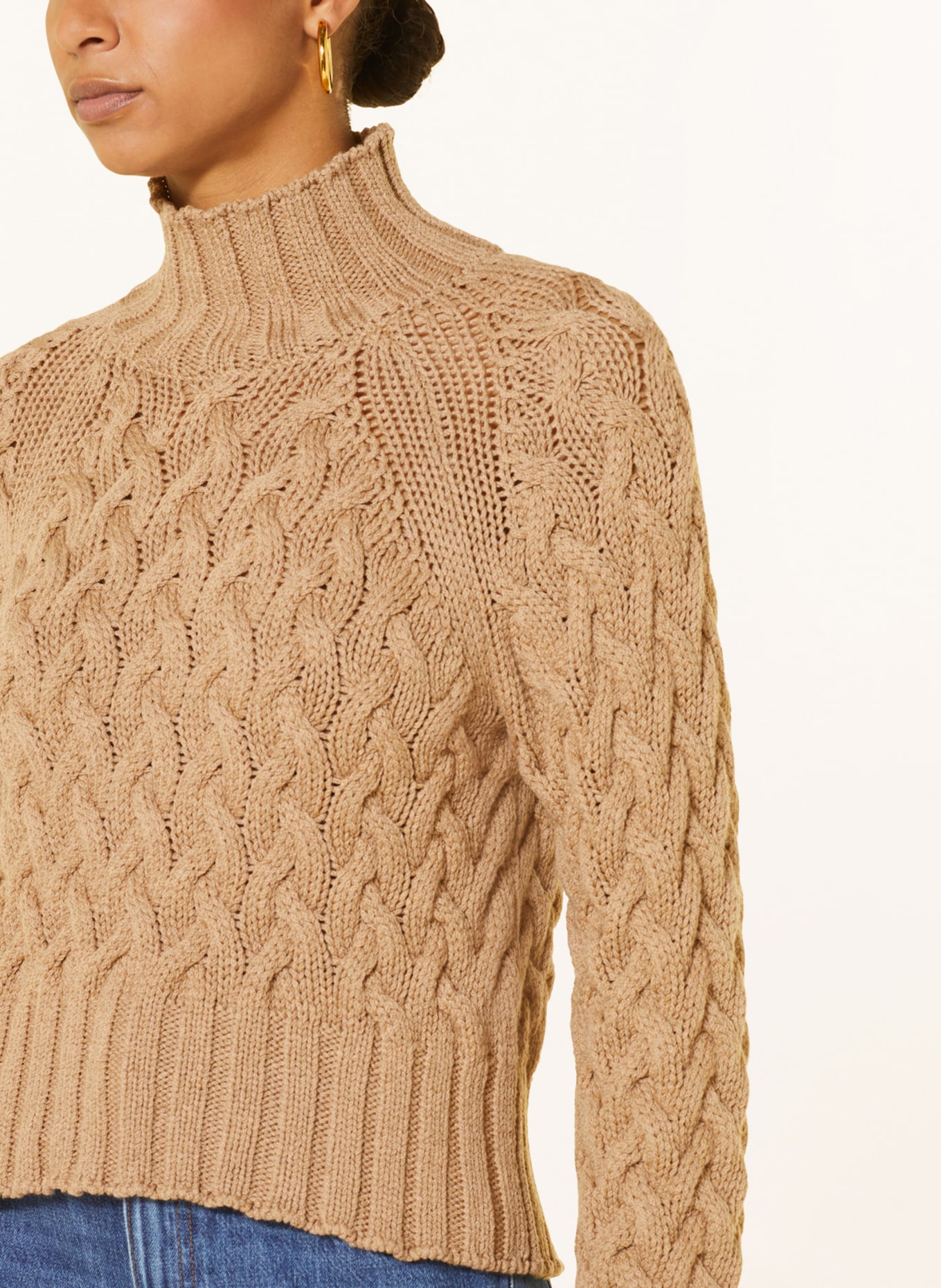 RIANI Sweater made of merino wool, Color: CAMEL (Image 4)