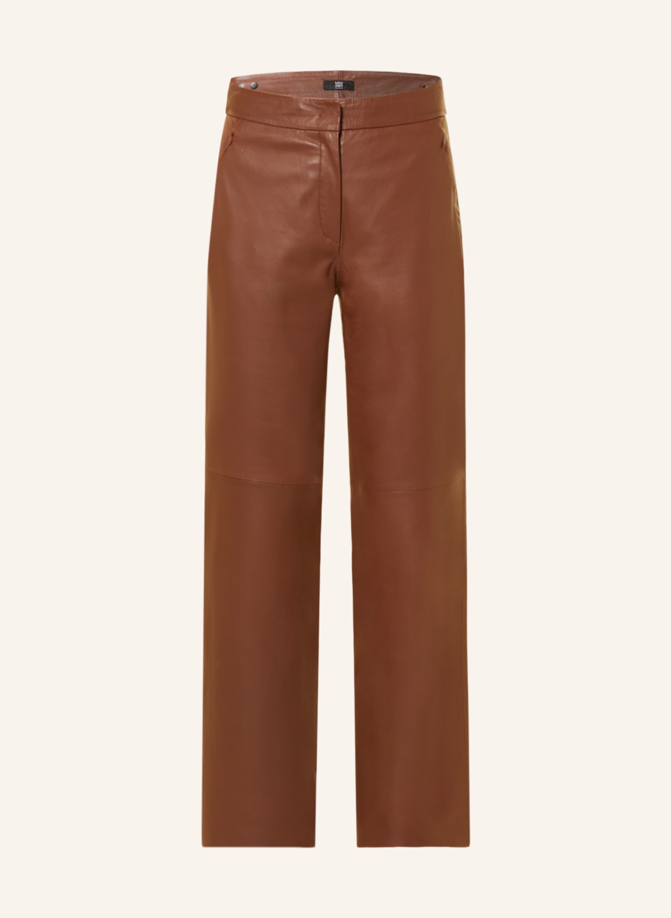 RIANI Leather trousers, Color: BROWN (Image 1)