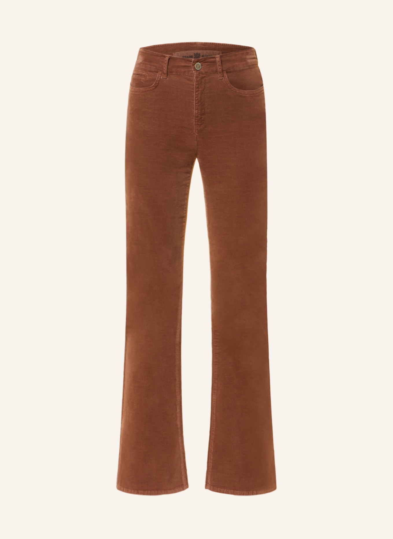 RIANI Spodnie bootcut z aksamitu, Kolor: BRĄZOWY (Obrazek 1)