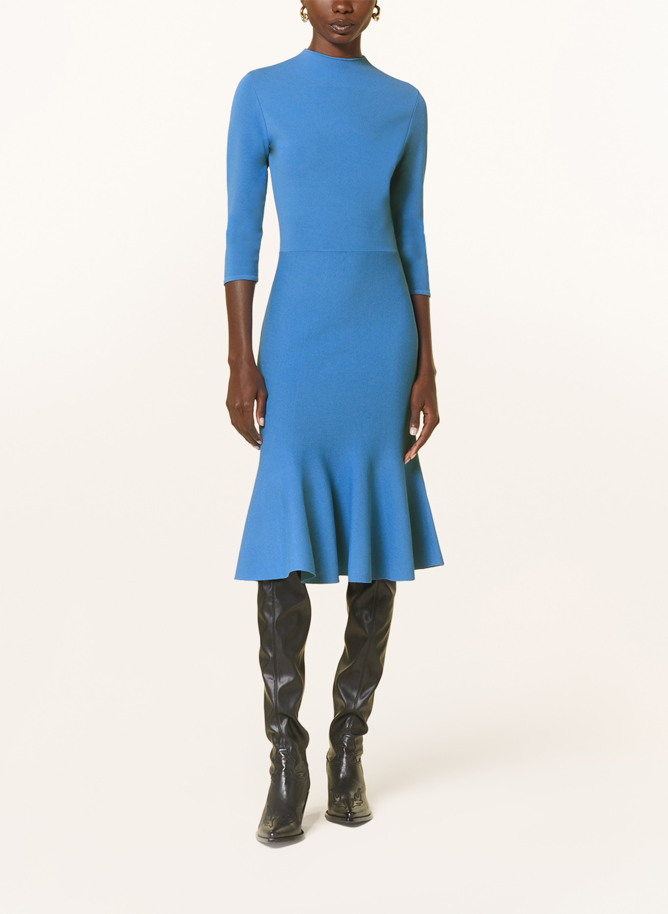 STELLA McCARTNEY Knit dress with 3/4 sleeve, Color: BLUE (Image 2)