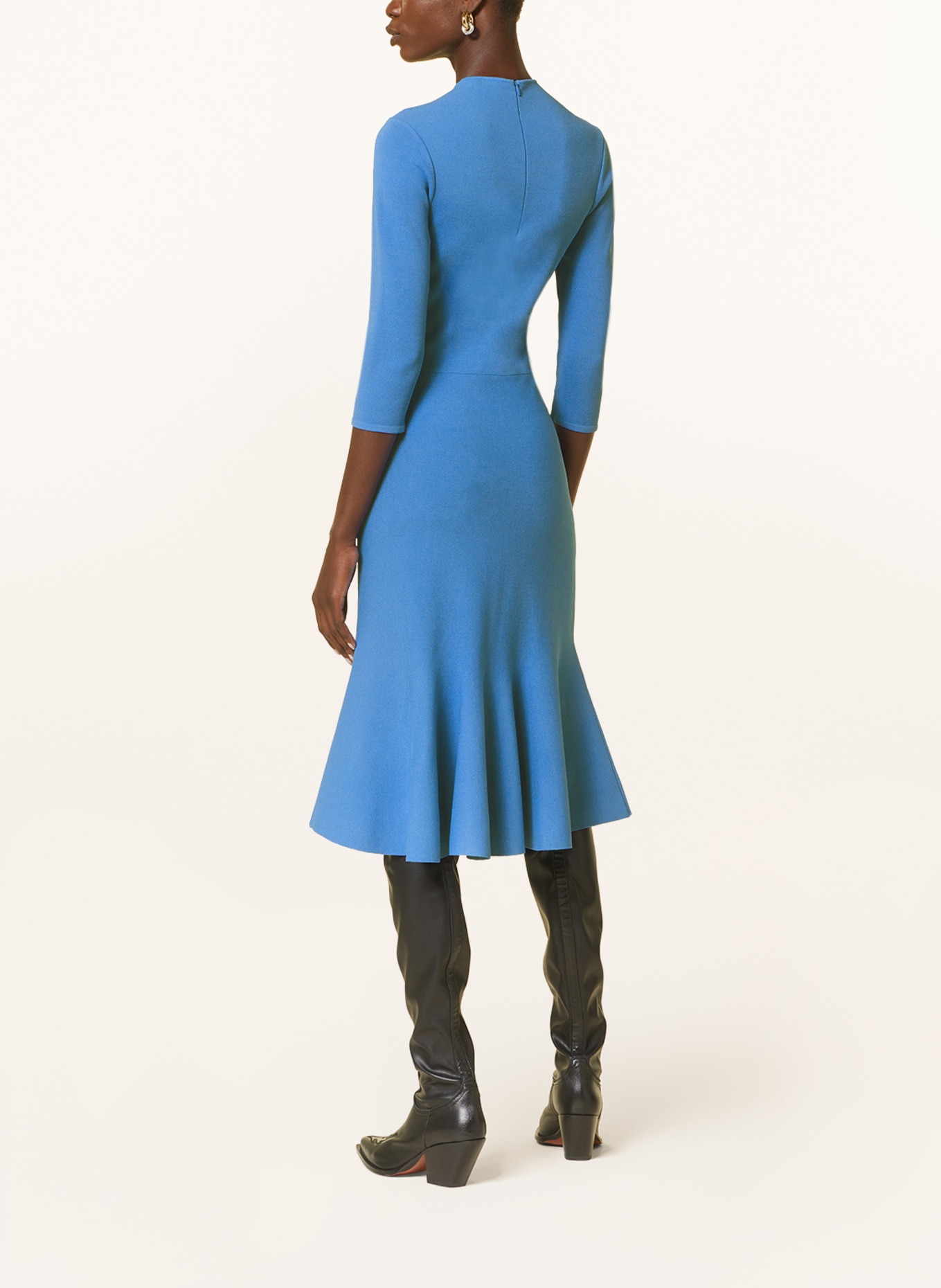 STELLA McCARTNEY Knit dress with 3/4 sleeve, Color: BLUE (Image 3)