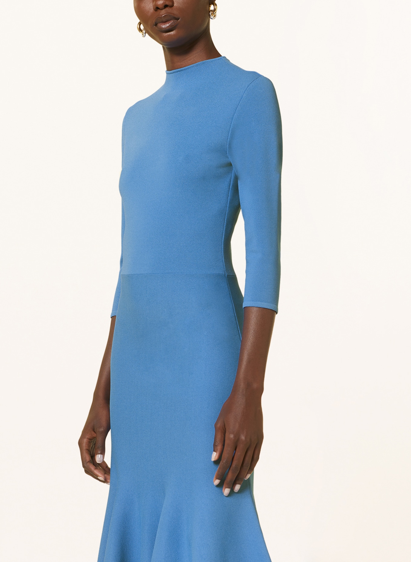 STELLA McCARTNEY Knit dress with 3/4 sleeve, Color: BLUE (Image 4)