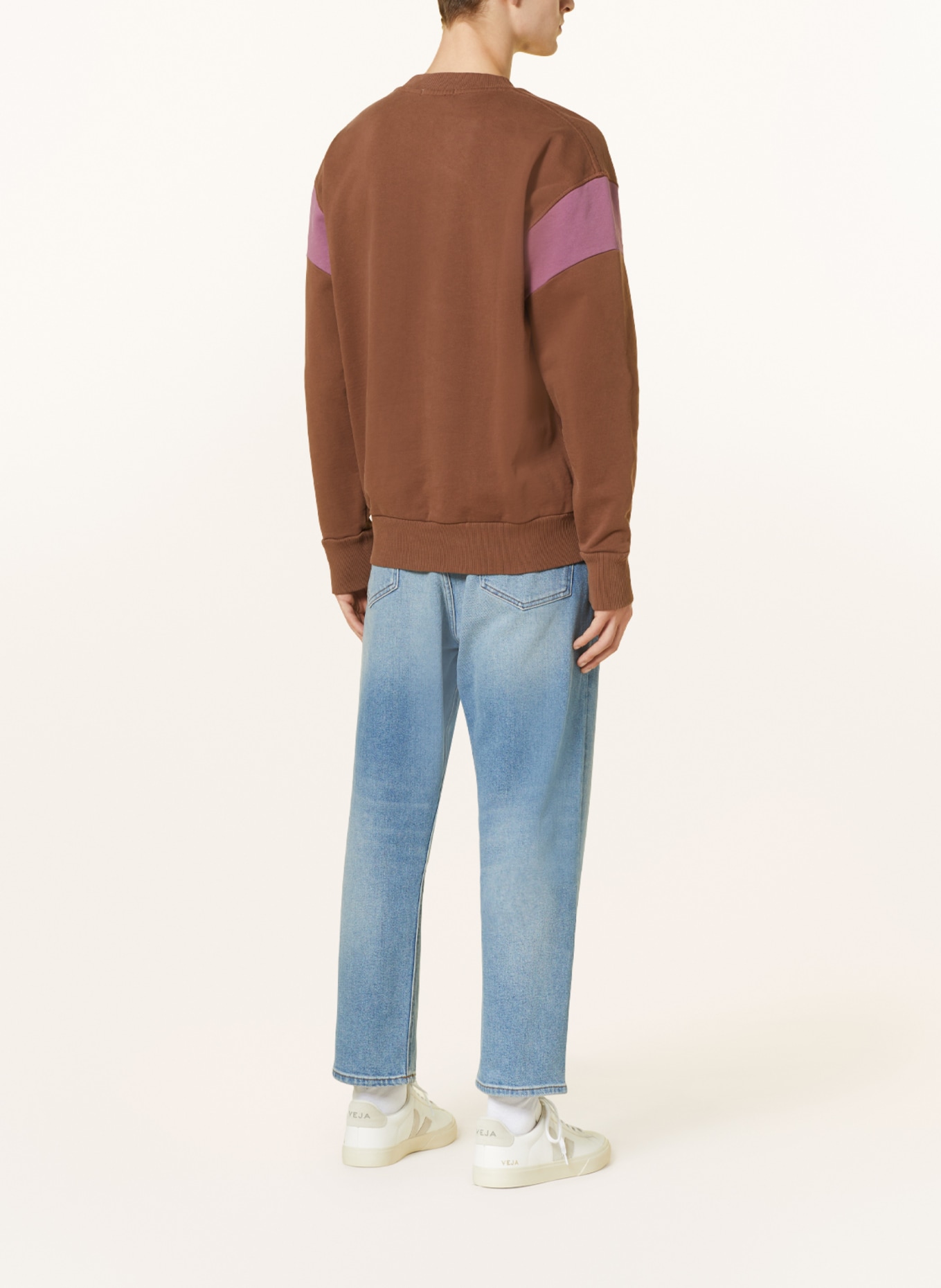 ARMEDANGELS Sweatshirt THAAO, Color: BROWN/ DUSKY PINK (Image 3)