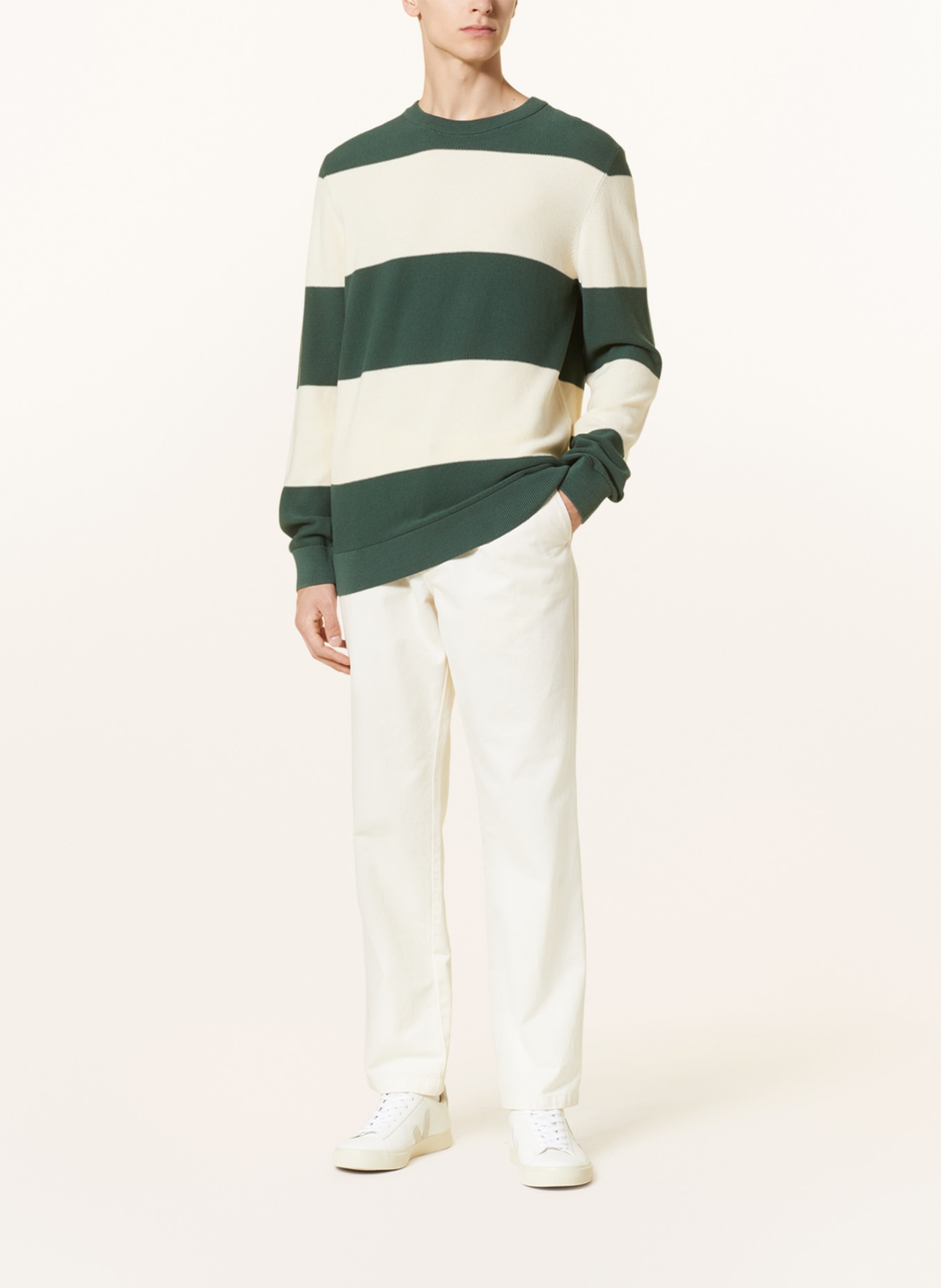 ARMEDANGELS Sweater GRAANIO, Color: GREEN/ ECRU (Image 2)