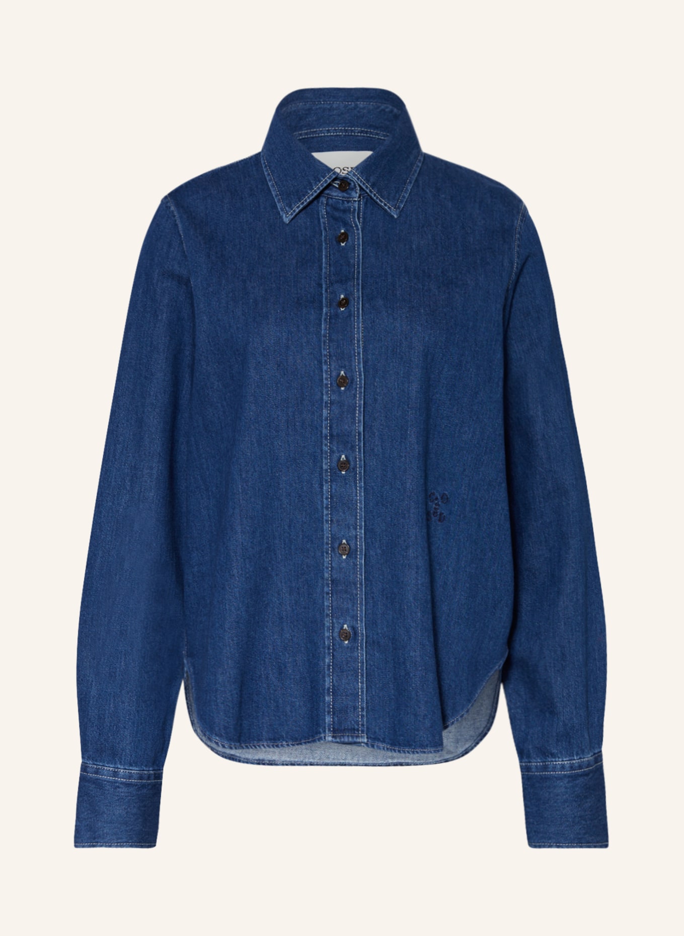 CLOSED Bluzka jeansowa, Kolor: GRANATOWY (Obrazek 1)