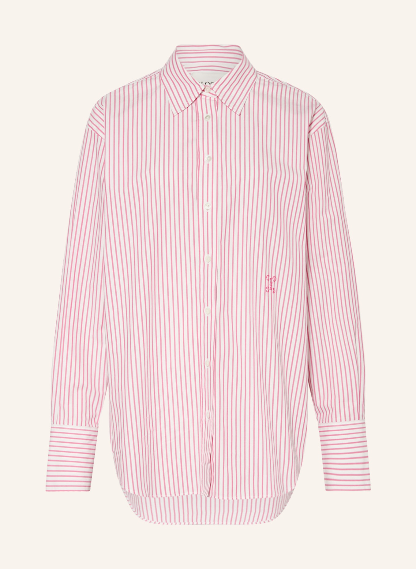 CLOSED Shirt blouse, Color: WHITE/ PINK (Image 1)