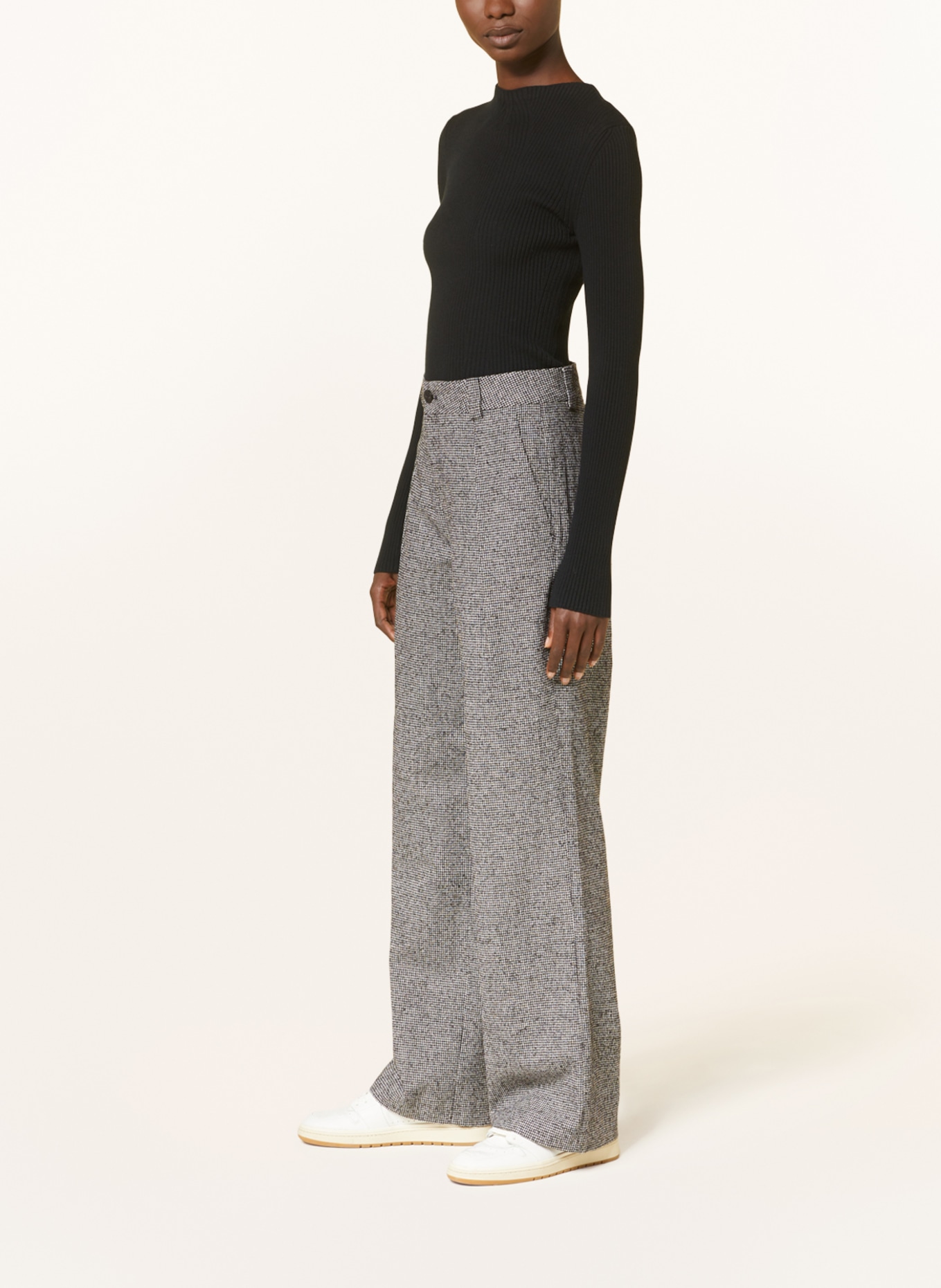 CLOSED Trousers WHARTON, Color: BLACK/ WHITE (Image 4)