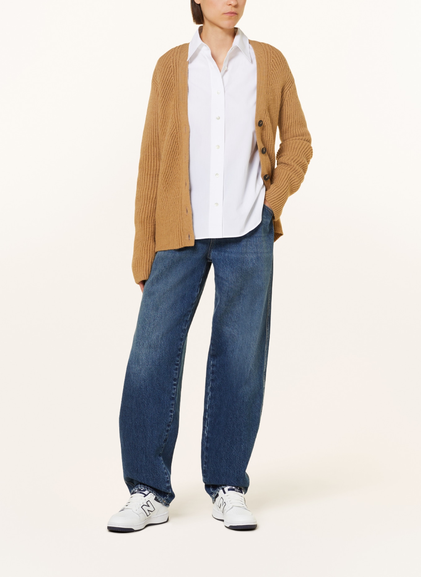 CLOSED Cardigan with alpaca, Color: LIGHT BROWN (Image 2)