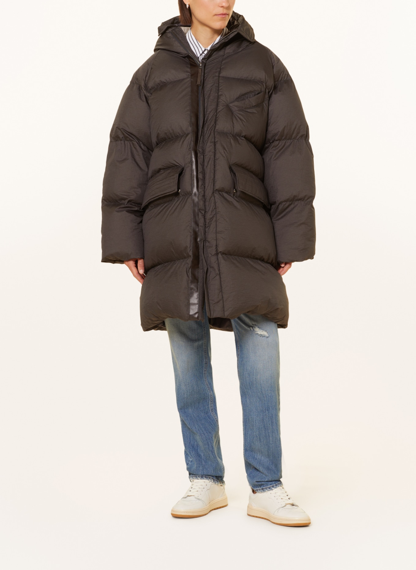 CLOSED Quilted coat, Color: DARK GRAY (Image 2)