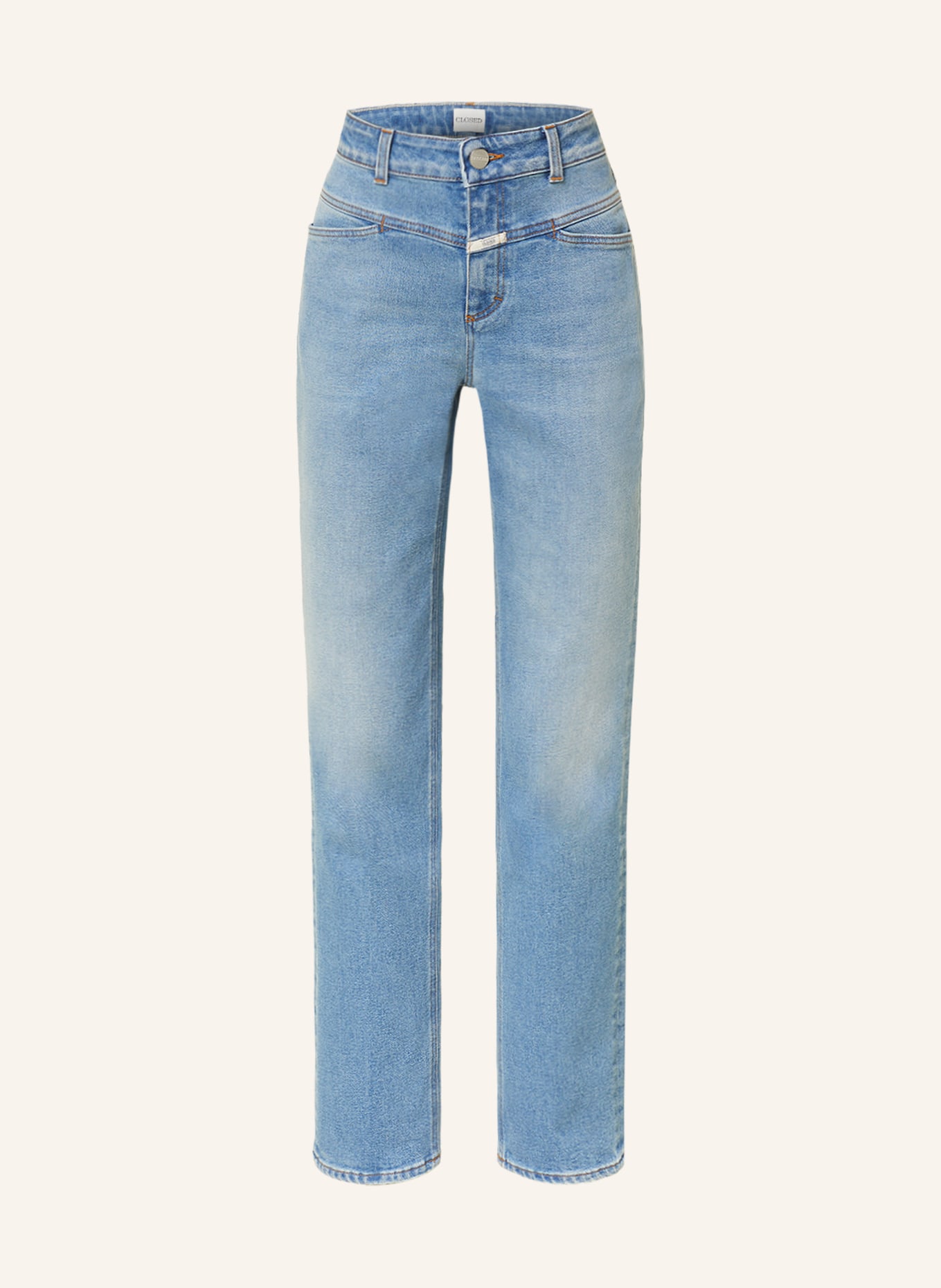 CLOSED Straight Jeans STRAIGHT-X, Farbe: MBL MID BLUE (Bild 1)