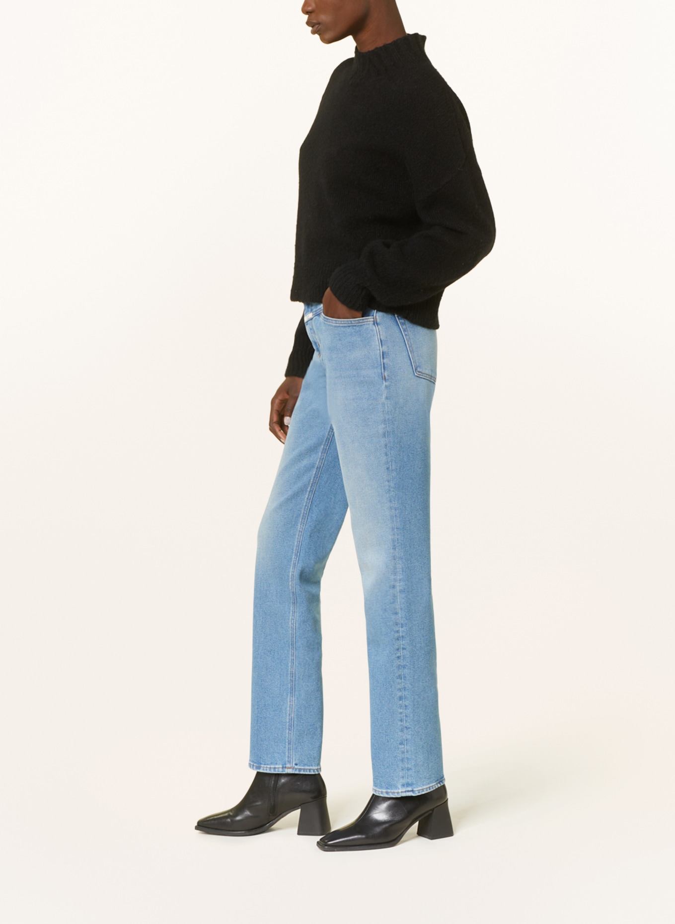 CLOSED Straight Jeans STRAIGHT-X, Farbe: MBL MID BLUE (Bild 4)