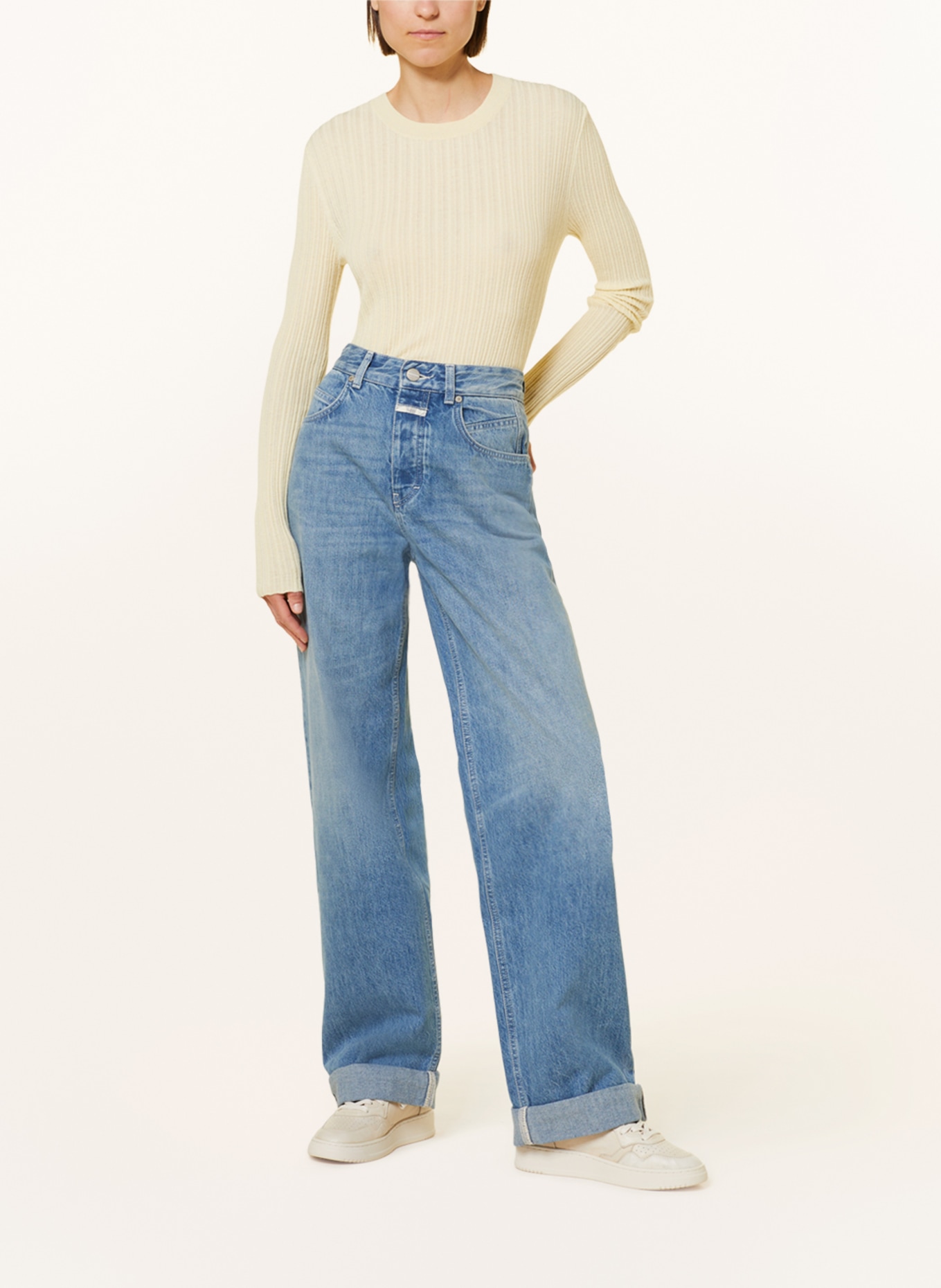 CLOSED Cashmere-Pullover, Farbe: HELLGELB (Bild 2)