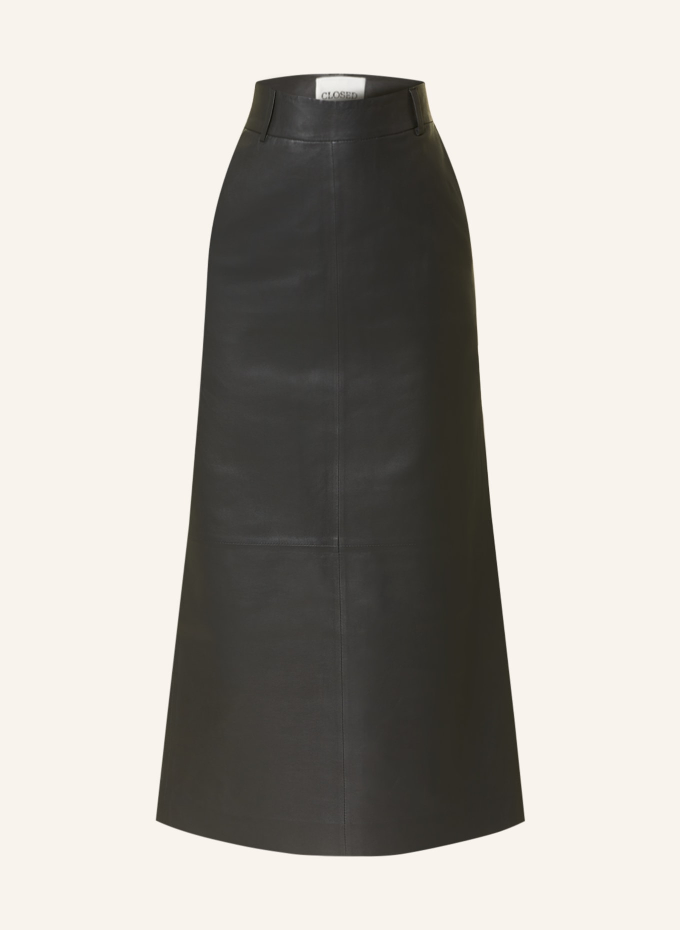 CLOSED Leather skirt, Color: DARK GRAY (Image 1)