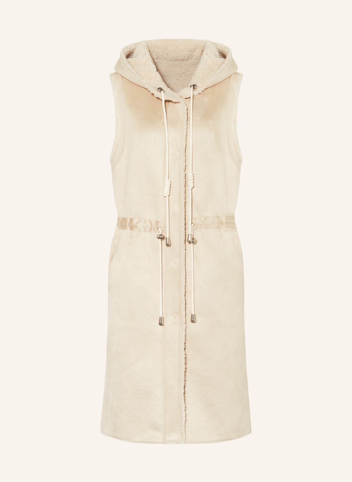 RINO & PELLE Teddy vest JING, Color: BEIGE (Image 1)