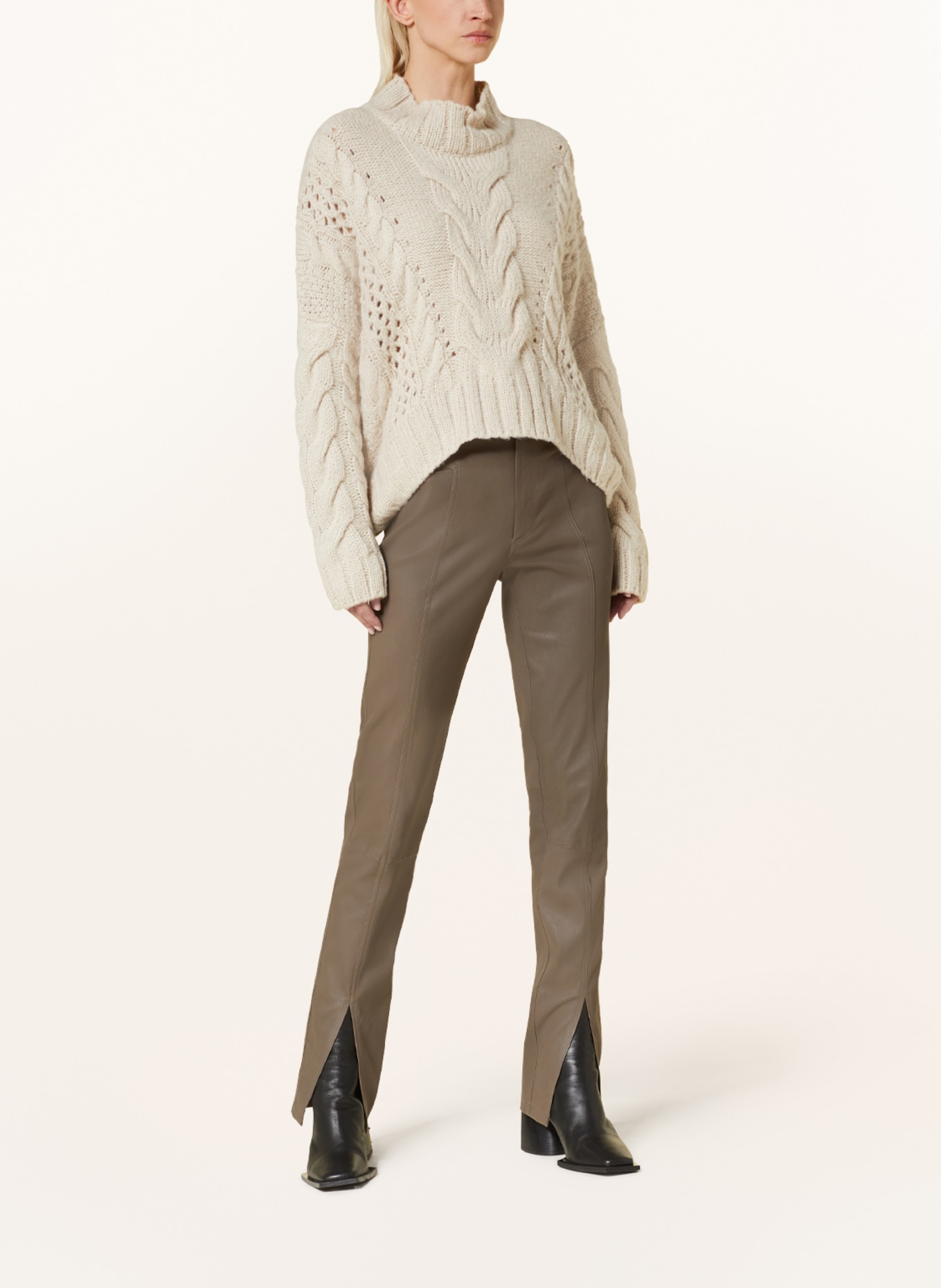 RINO & PELLE Sweter oversize KELSON, Kolor: KREMOWY (Obrazek 2)