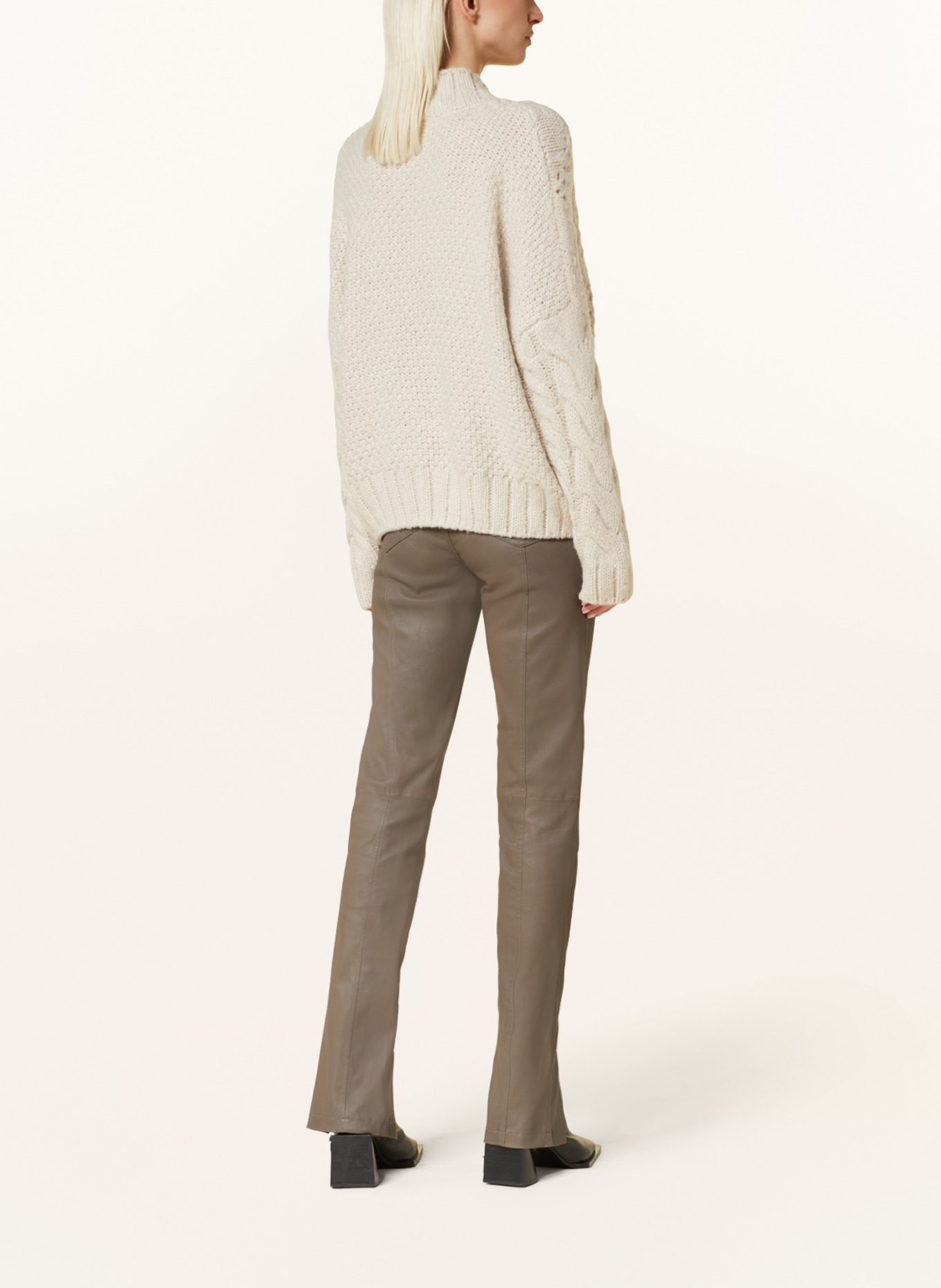 RINO & PELLE Sweter oversize KELSON, Kolor: KREMOWY (Obrazek 3)