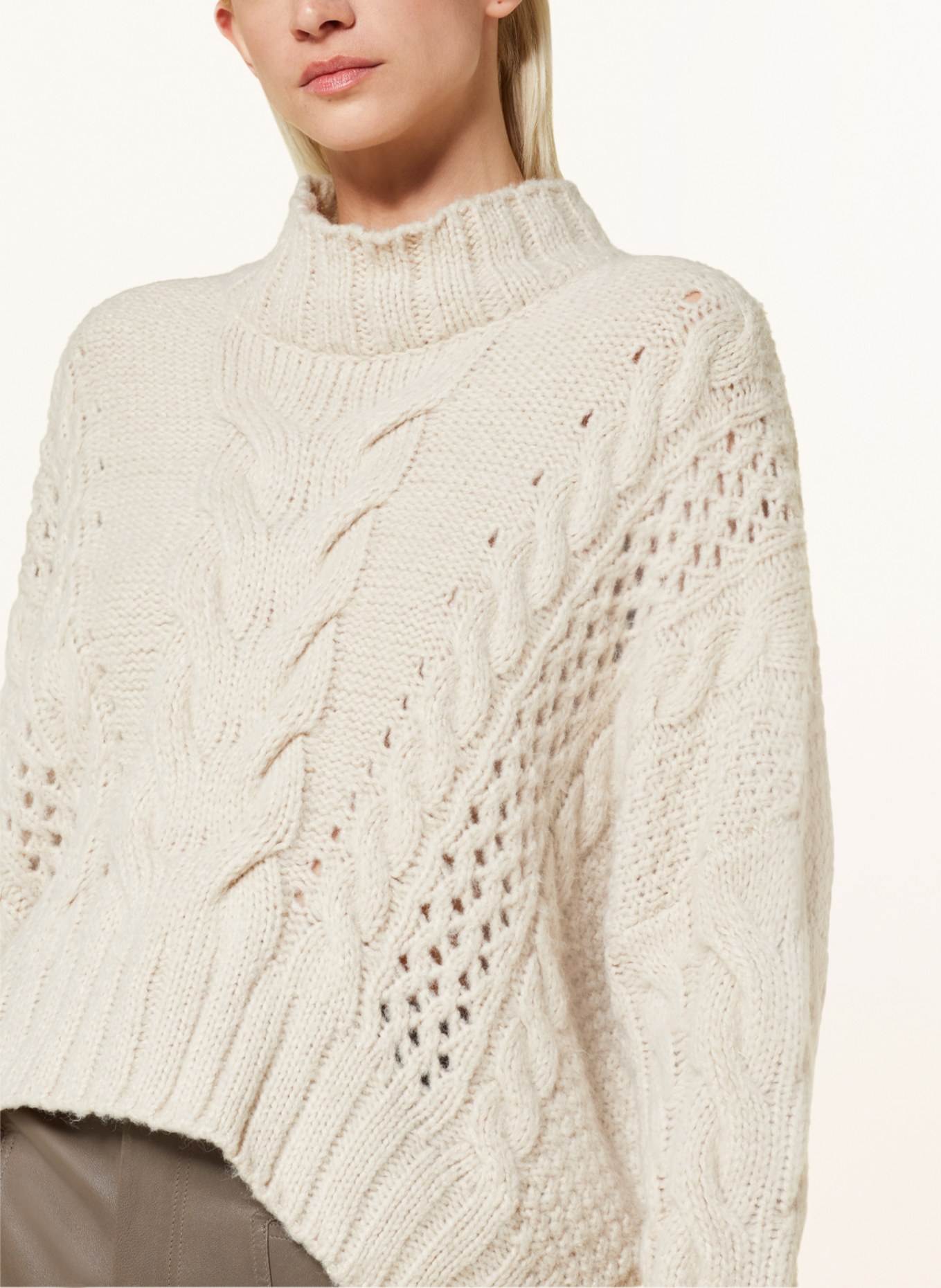 RINO & PELLE Sweter oversize KELSON, Kolor: KREMOWY (Obrazek 4)