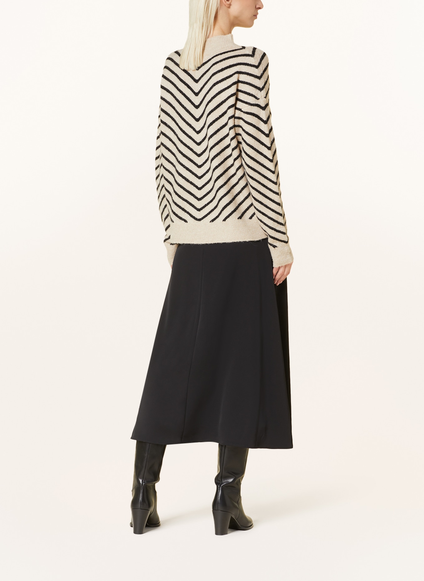 RINO & PELLE Sweater KUNA, Color: BEIGE/ BLACK (Image 3)