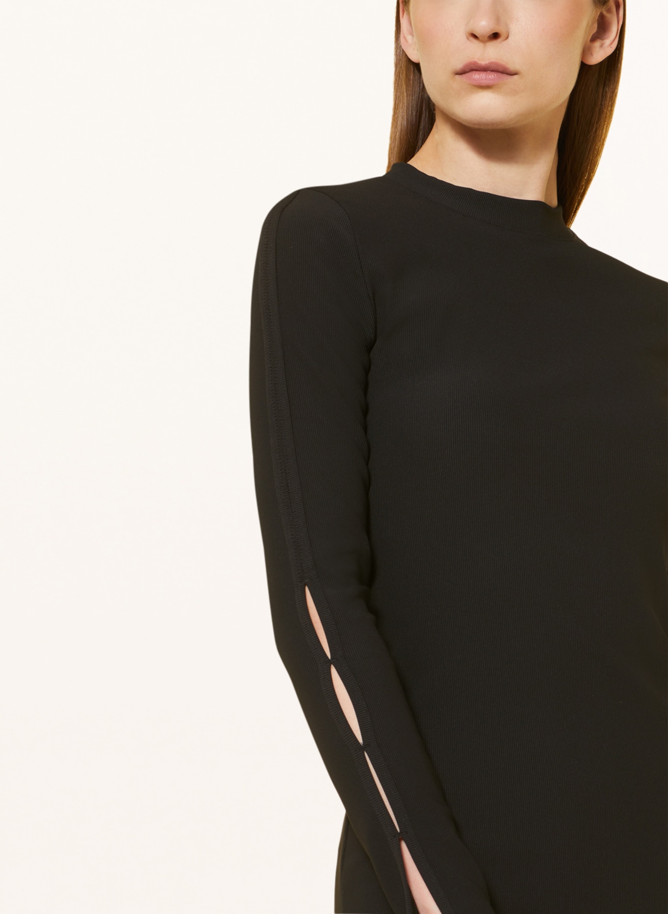 Calvin Klein Jeans Jersey dress with cut-out, Color: BLACK (Image 4)