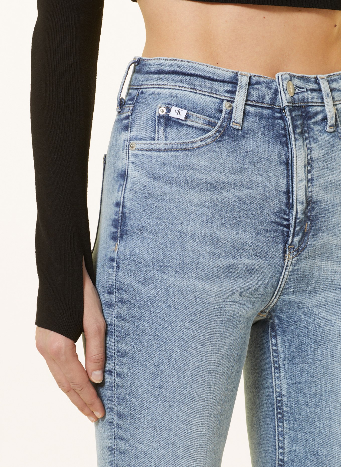Calvin Klein Jeans Skinny Jeans, Farbe: 1A4 DENIM MEDIUM (Bild 5)