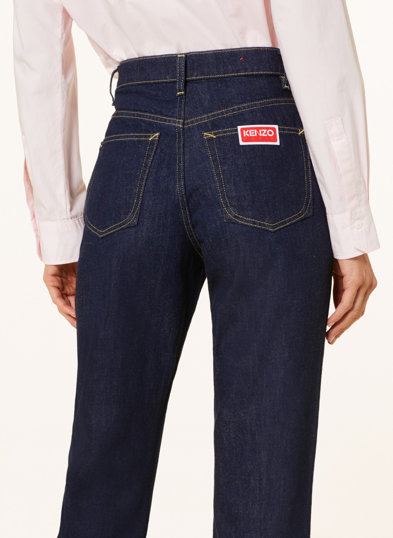 KENZO Straight Jeans ASAGAO, Farbe: DM RINSE BLUE DENIM (Bild 5)