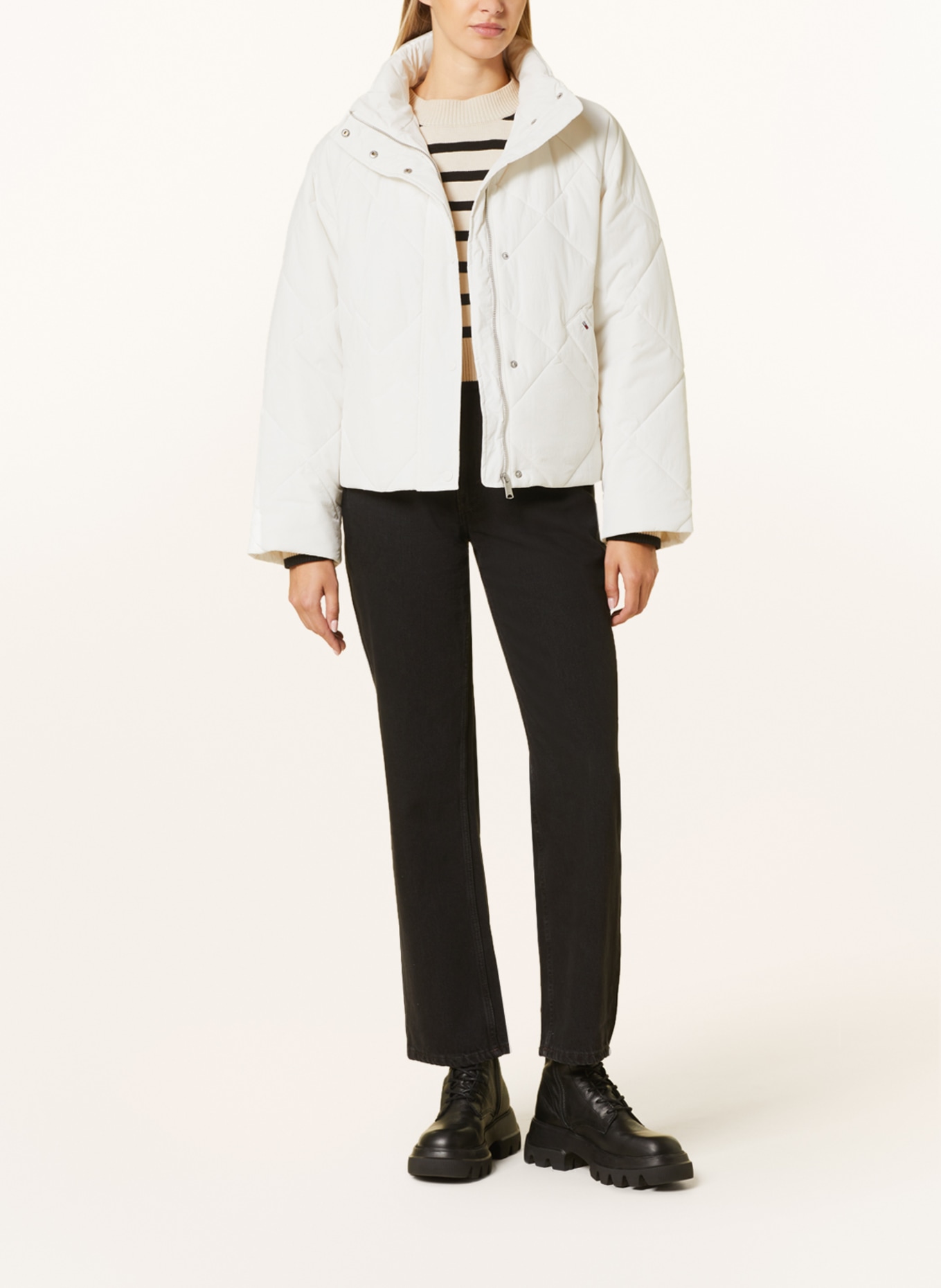 TOMMY JEANS Quilted jacket, Color: WHITE (Image 2)