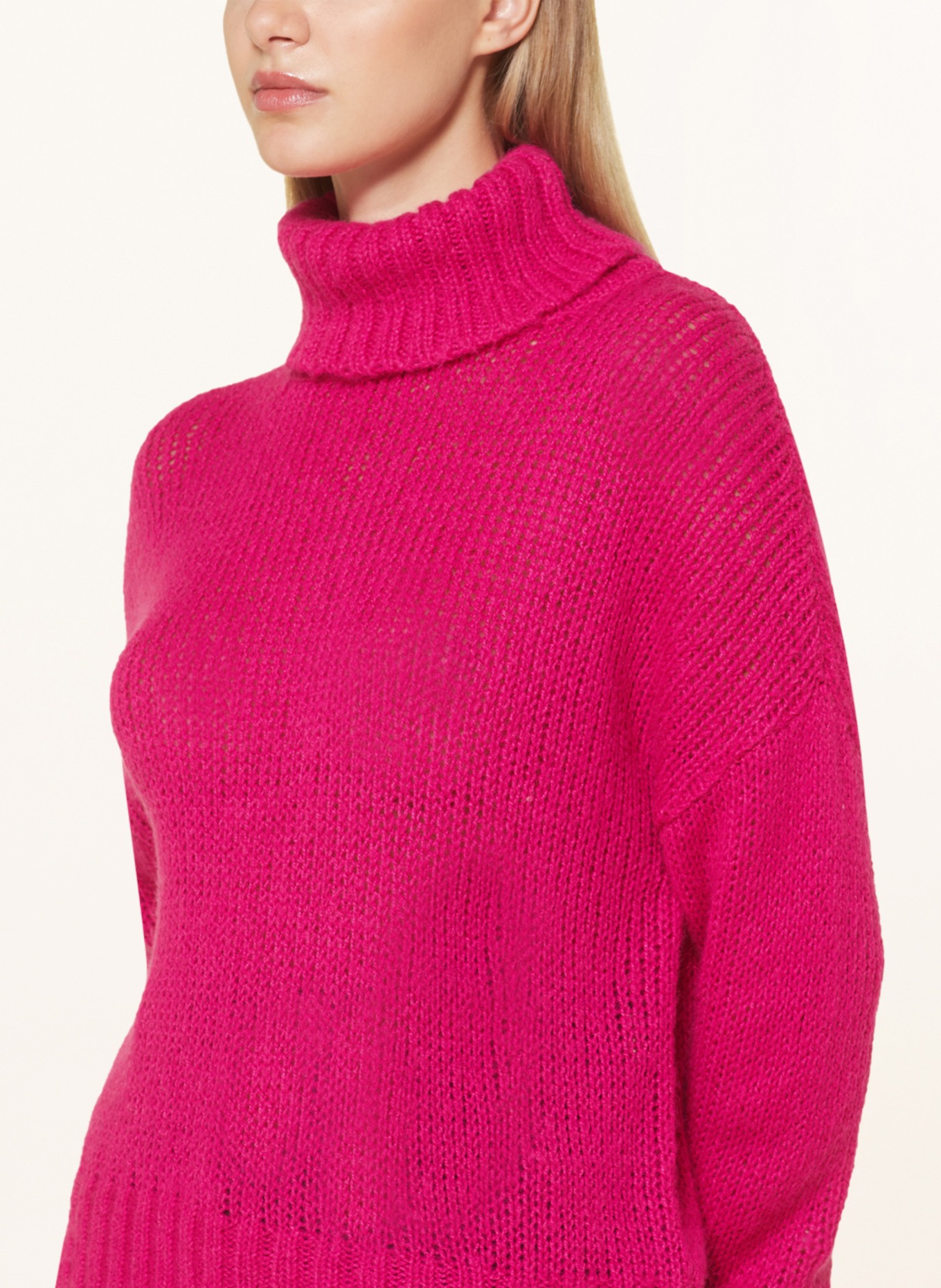 darling harbour Turtleneck sweater, Color: PINK (Image 4)