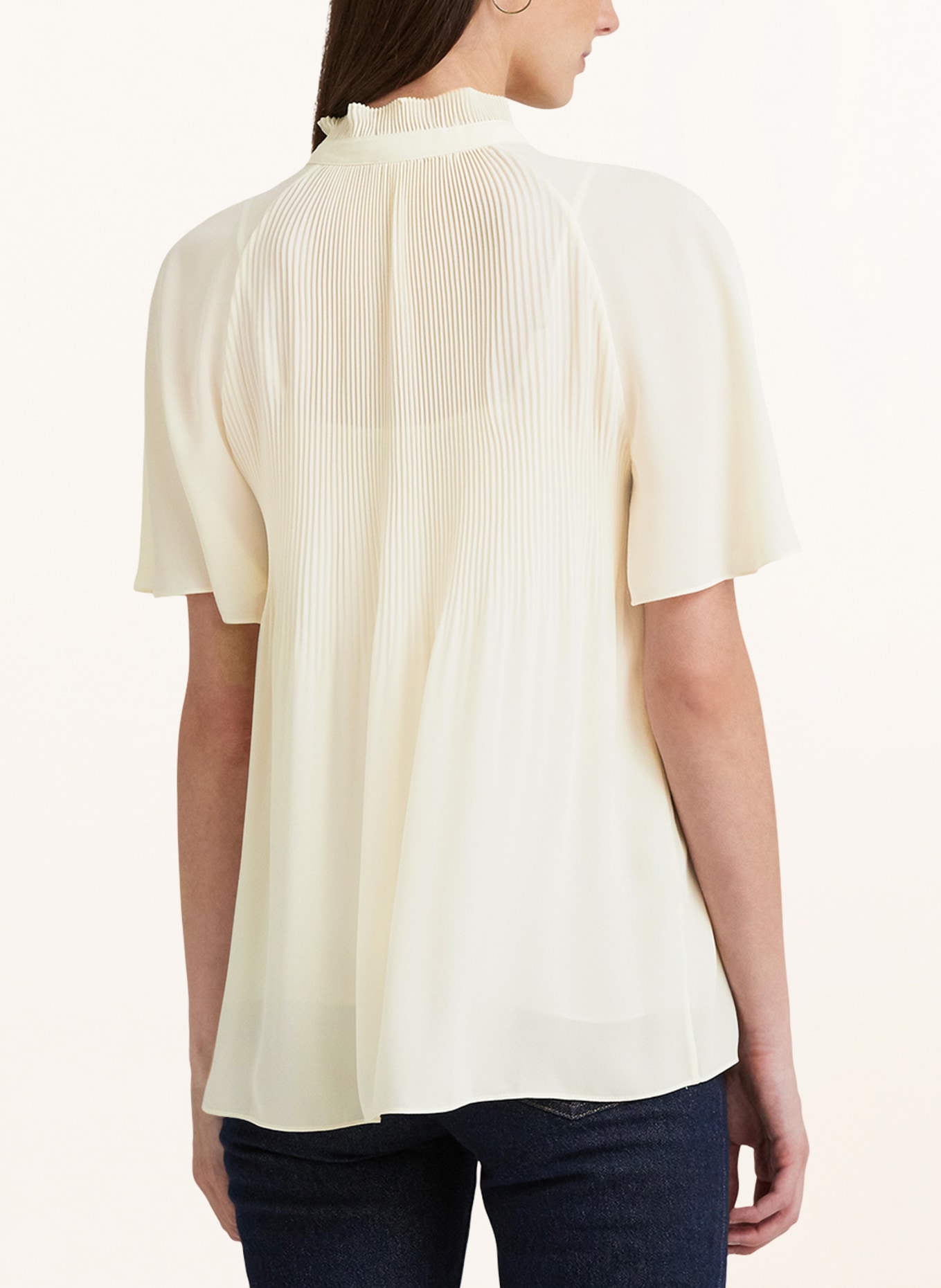 LAUREN RALPH LAUREN Shirt blouse with pleats, Color: CREAM (Image 3)