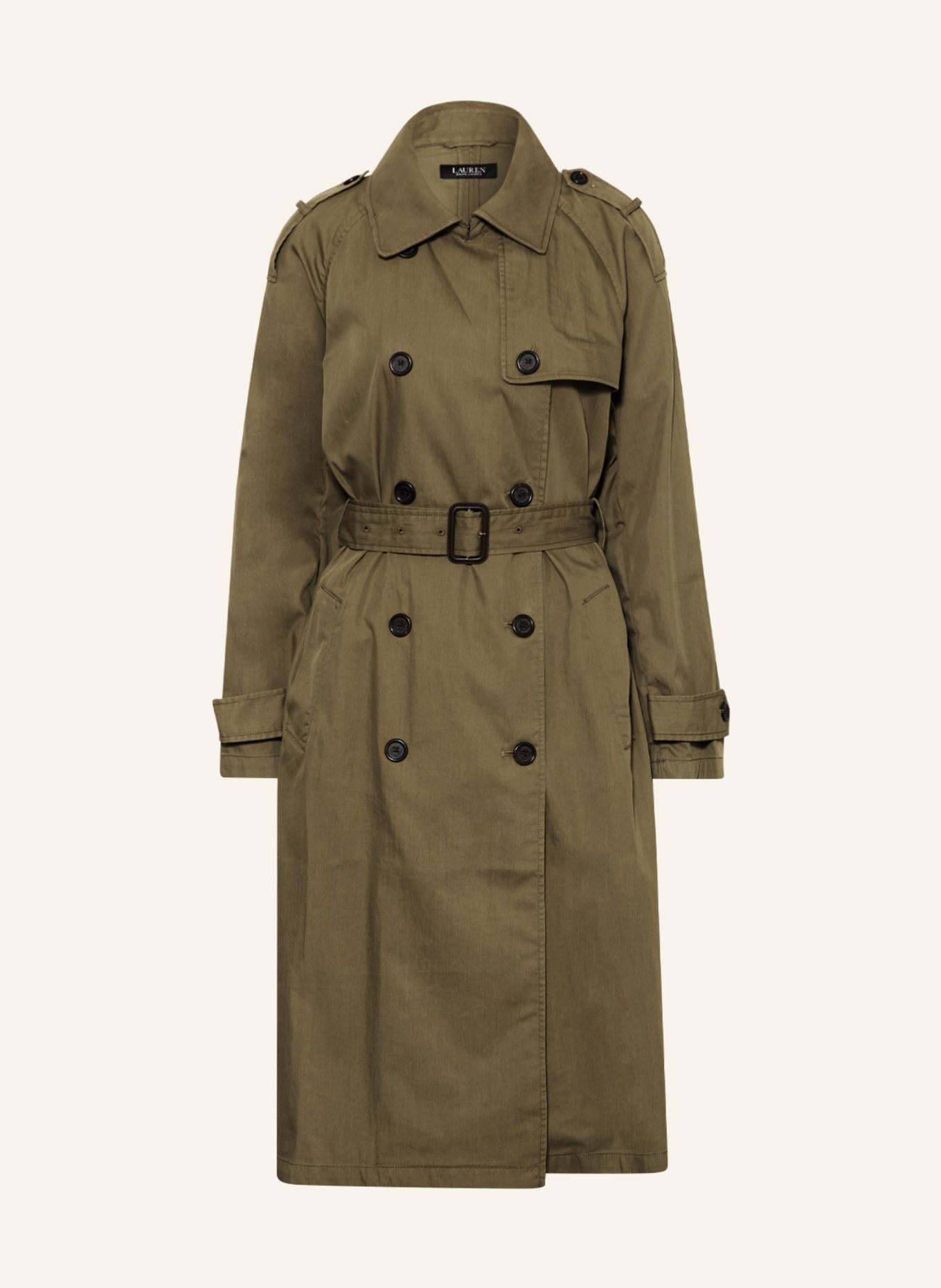 LAUREN RALPH LAUREN Trench coat, Color: OLIVE (Image 1)