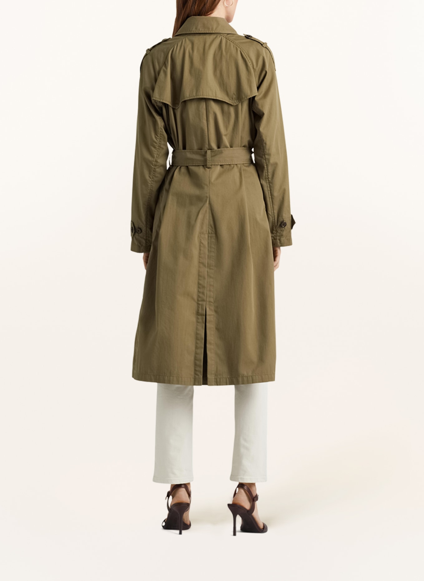 LAUREN RALPH LAUREN Trench coat, Color: OLIVE (Image 3)