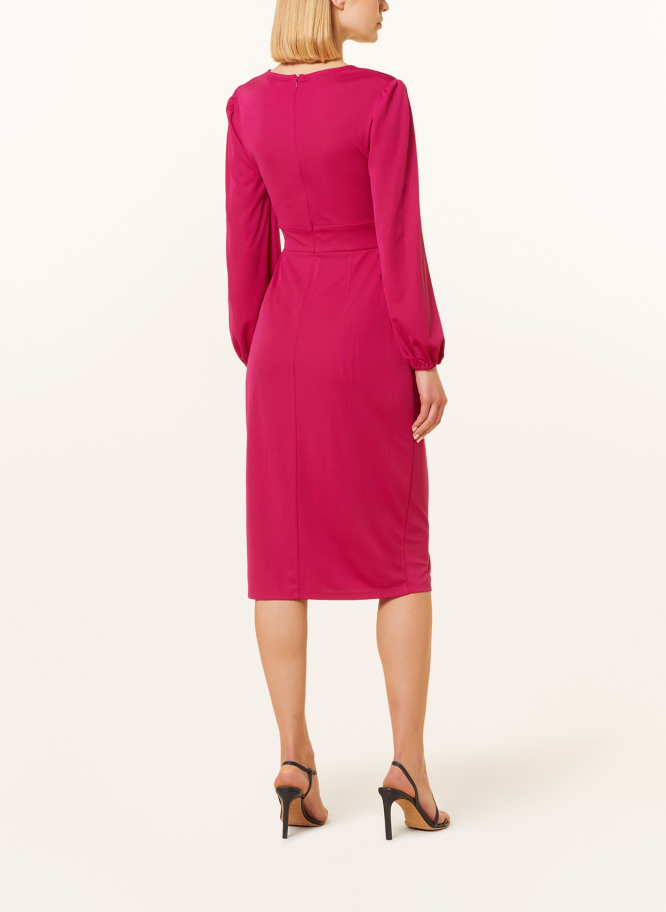 LAUREN RALPH LAUREN Jersey dress MATTE with cut-out, Color: FUCHSIA (Image 3)