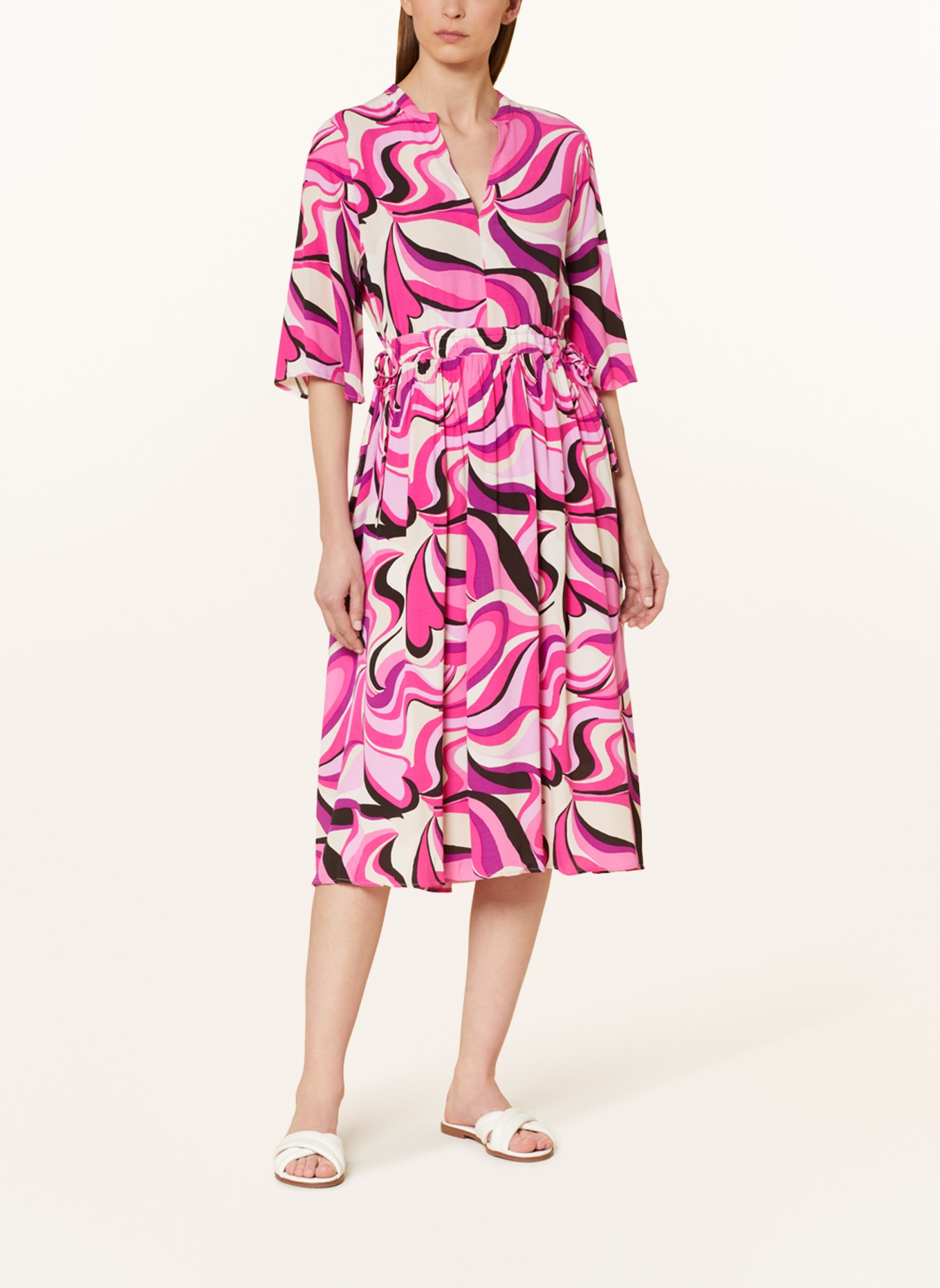 LIEBLINGSSTÜCK Dress RUJEL, Color: NEON PINK/ BEIGE/ PURPLE (Image 2)