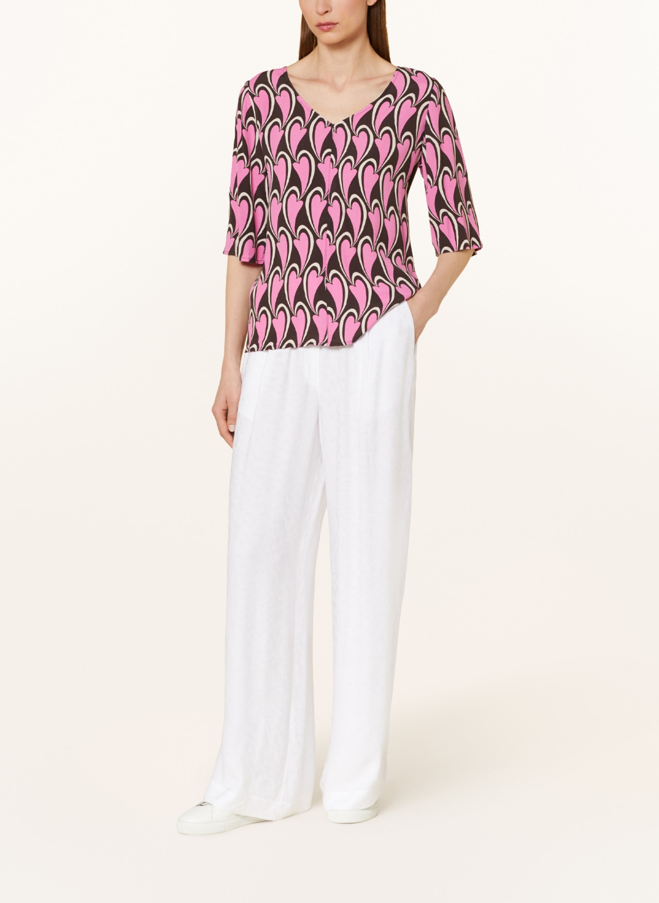 LIEBLINGSSTÜCK Shirt blouse EVRENL, Color: BLACK/ PINK (Image 2)