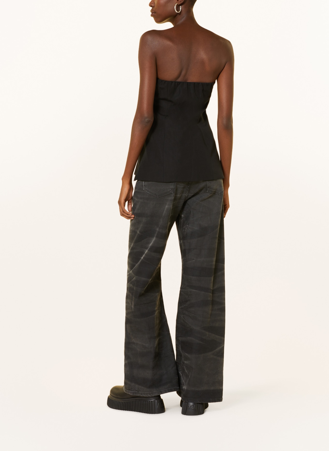 MM6 Maison Margiela Flared jeans, Color: 961 BLACK (Image 3)