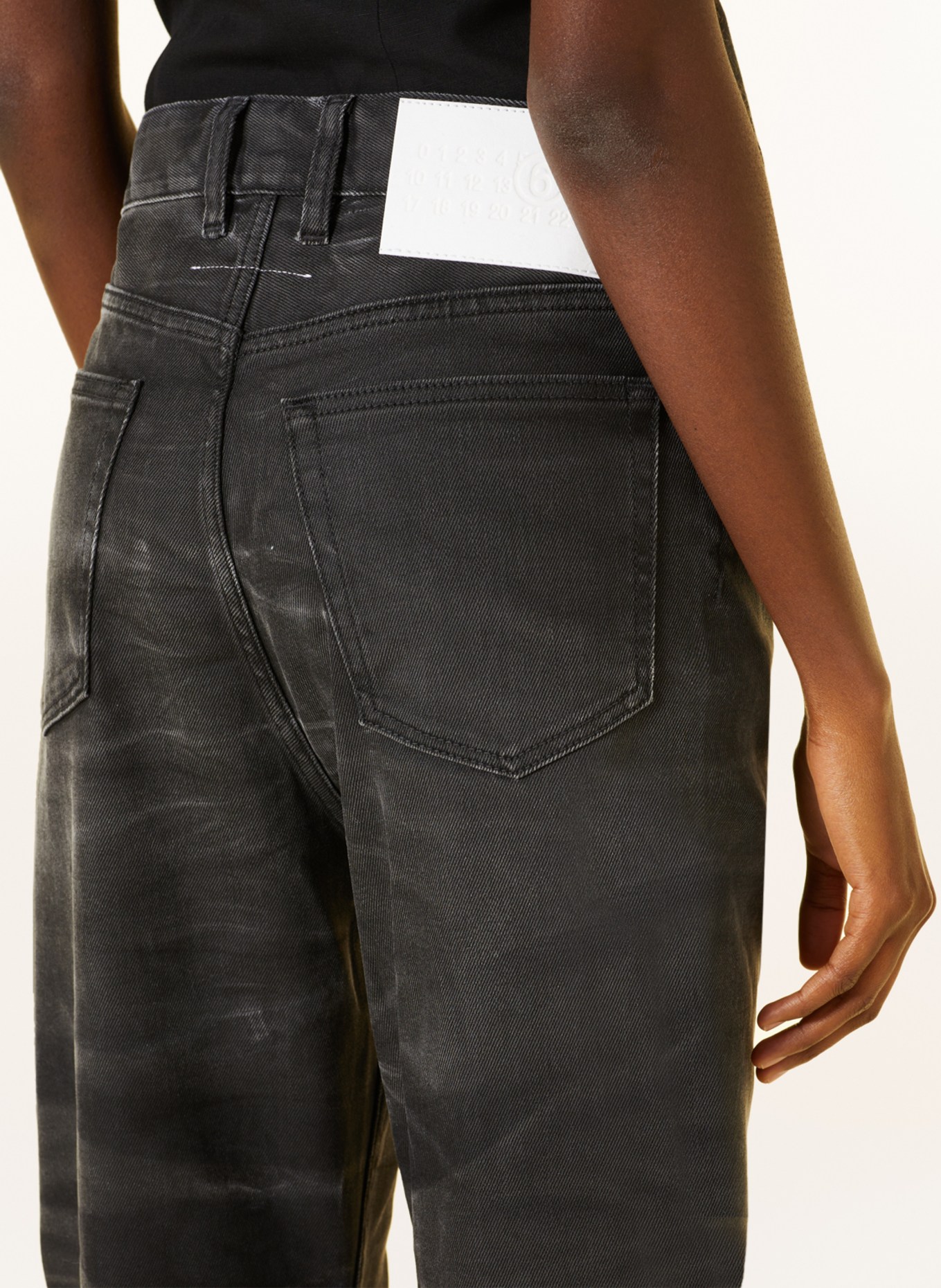 MM6 Maison Margiela Flared Jeans, Farbe: 961 BLACK (Bild 5)