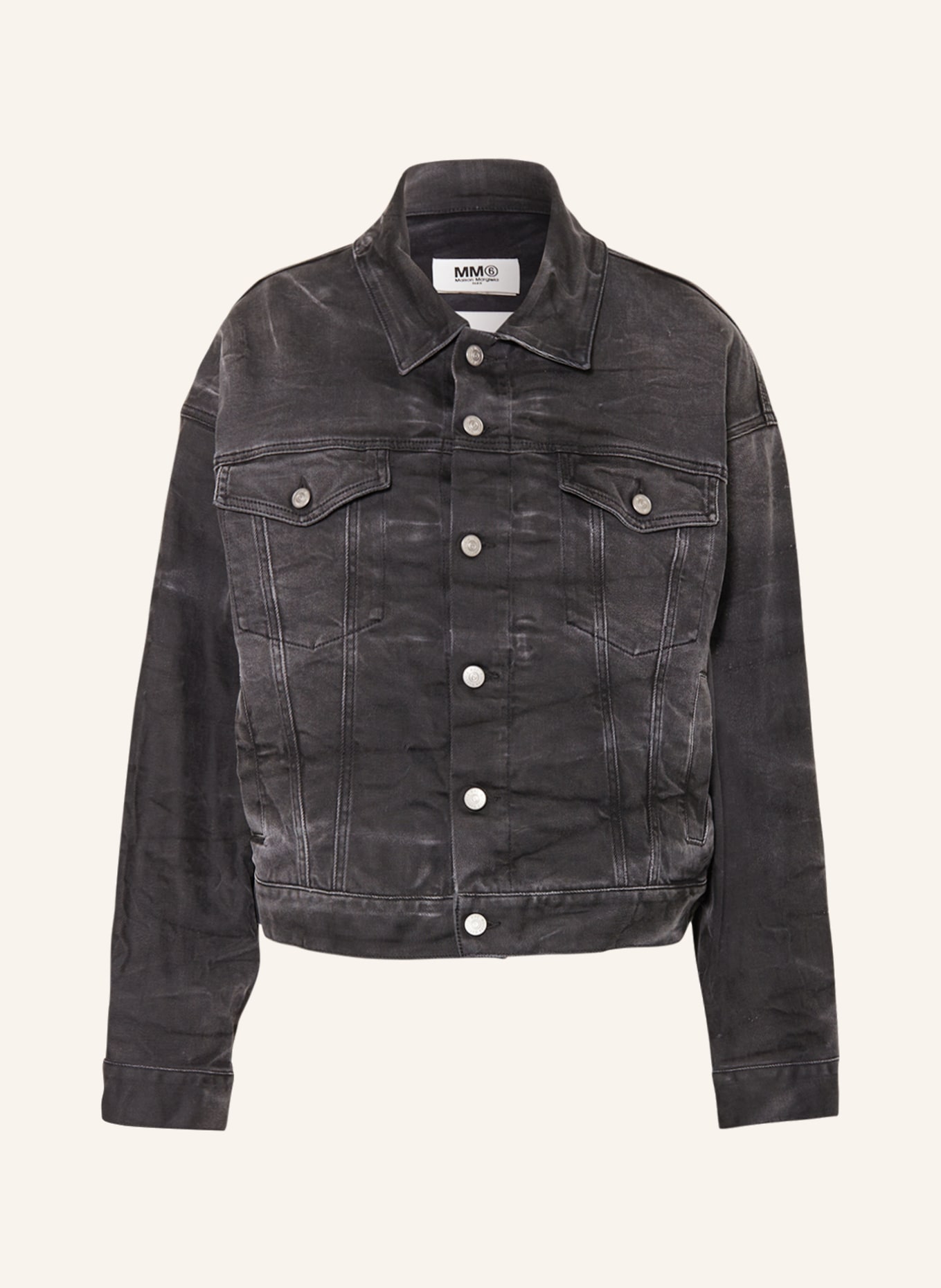 MM6 Maison Margiela Denim jacket, Color: 961 BLACK (Image 1)