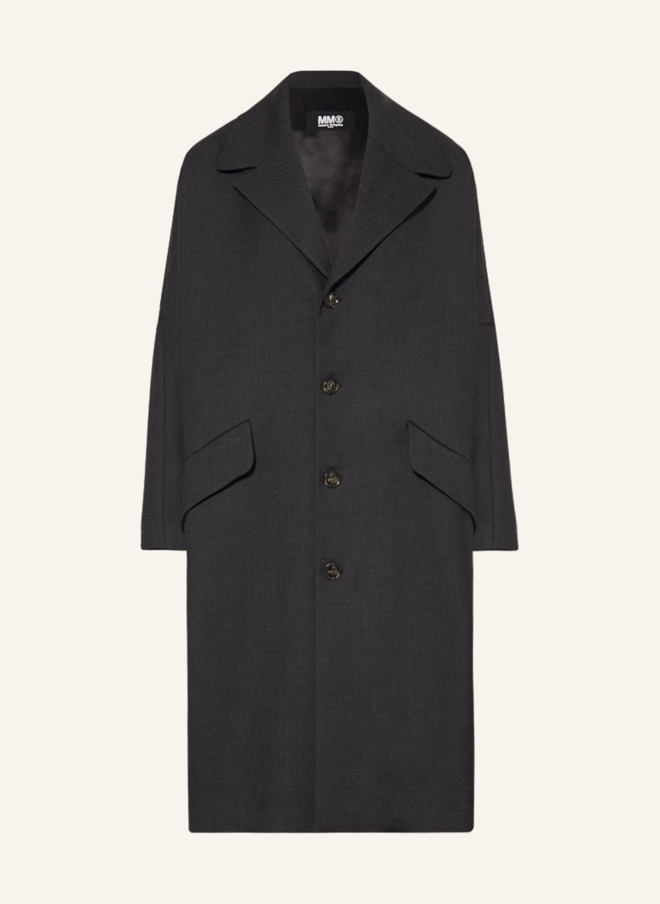 MM6 Maison Margiela Oversized coat, Color: DARK GRAY (Image 1)