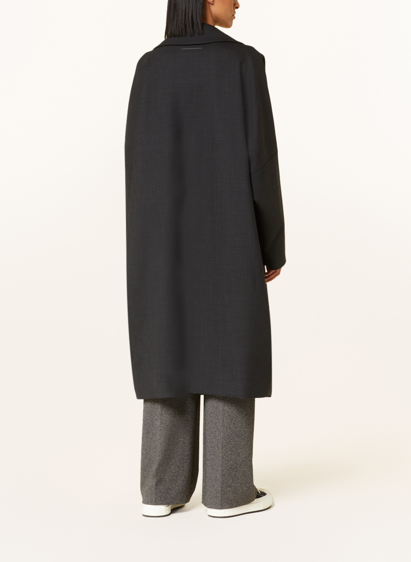 MM6 Maison Margiela Oversized coat, Color: DARK GRAY (Image 3)